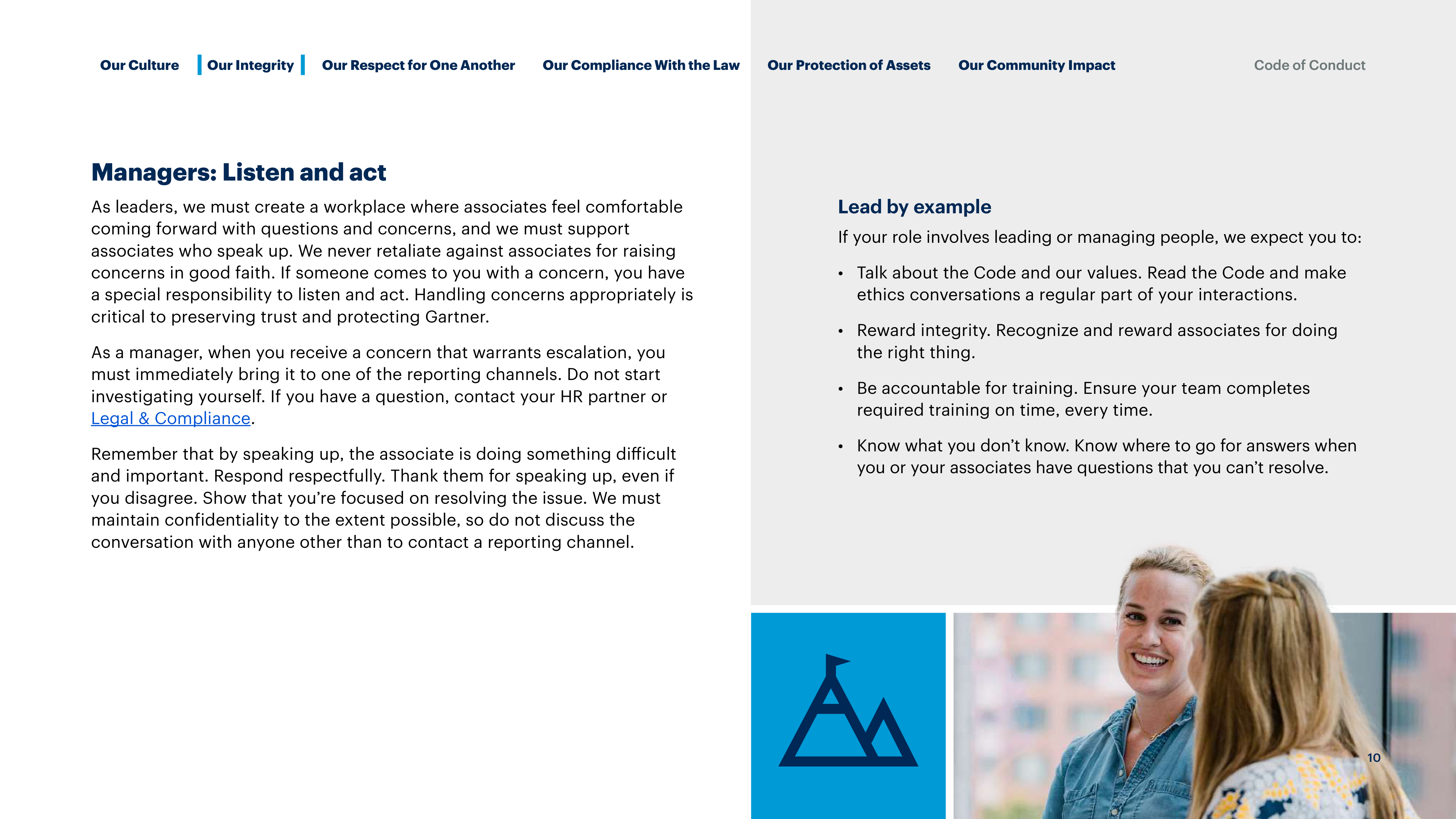 Gartner Global Code of Conduct Handbook — page 10