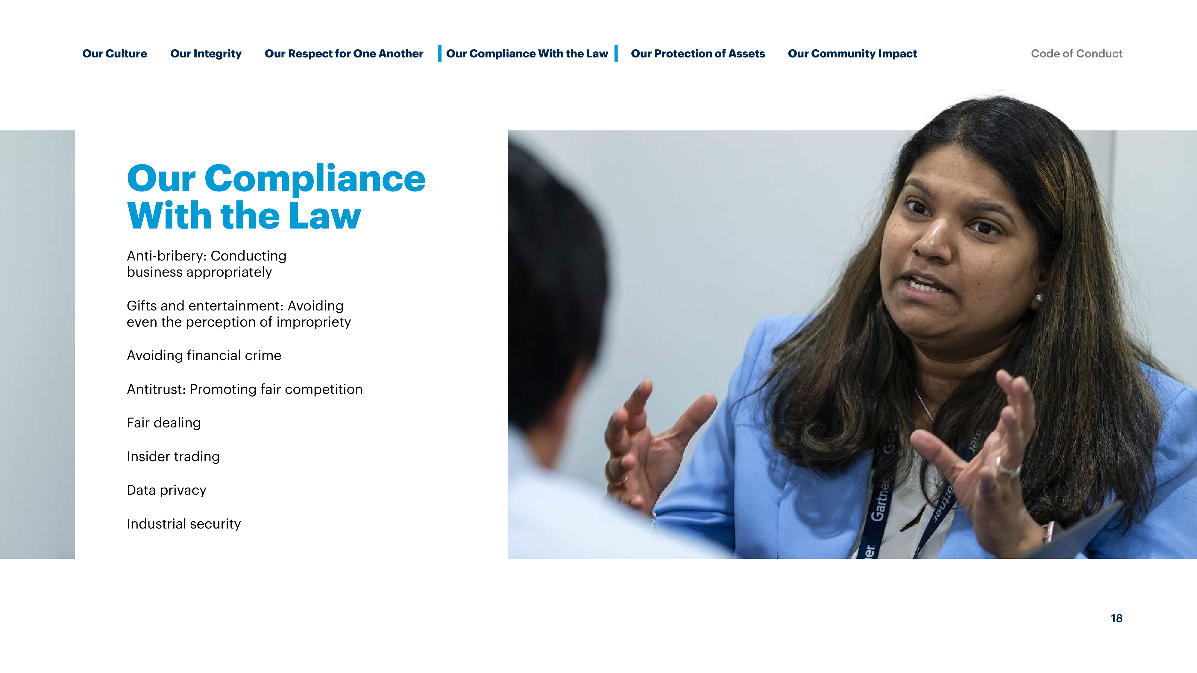 Gartner Global Code of Conduct Handbook — page 18