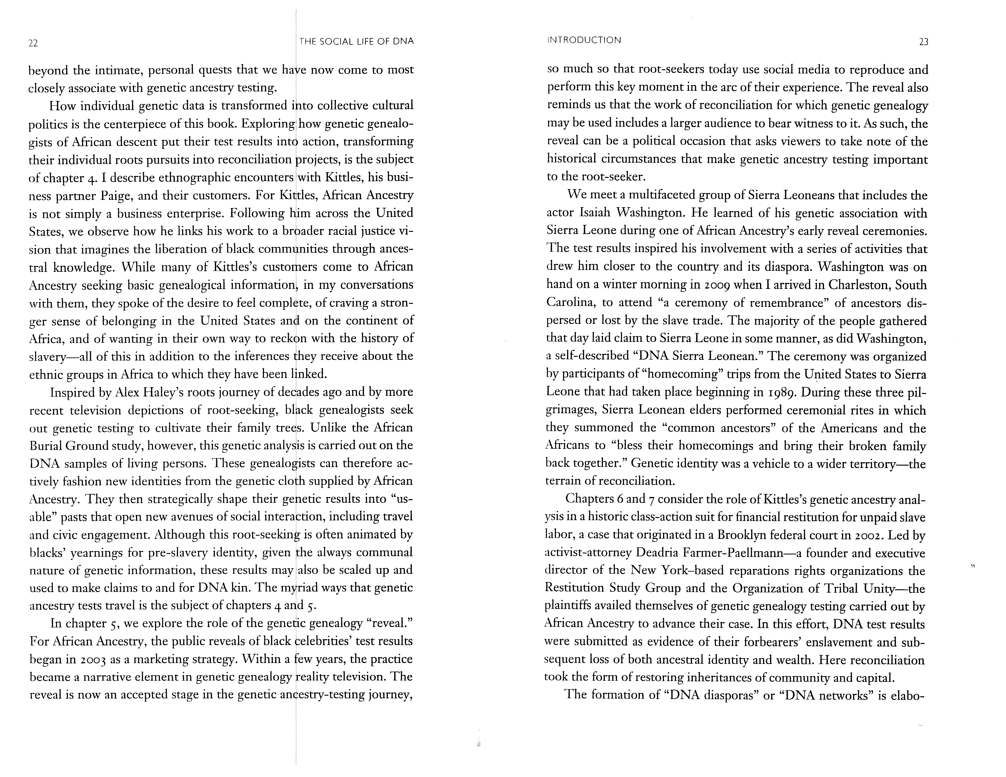 Genealogist Alondra Nelson The Social Life of DNA Biography — page 13