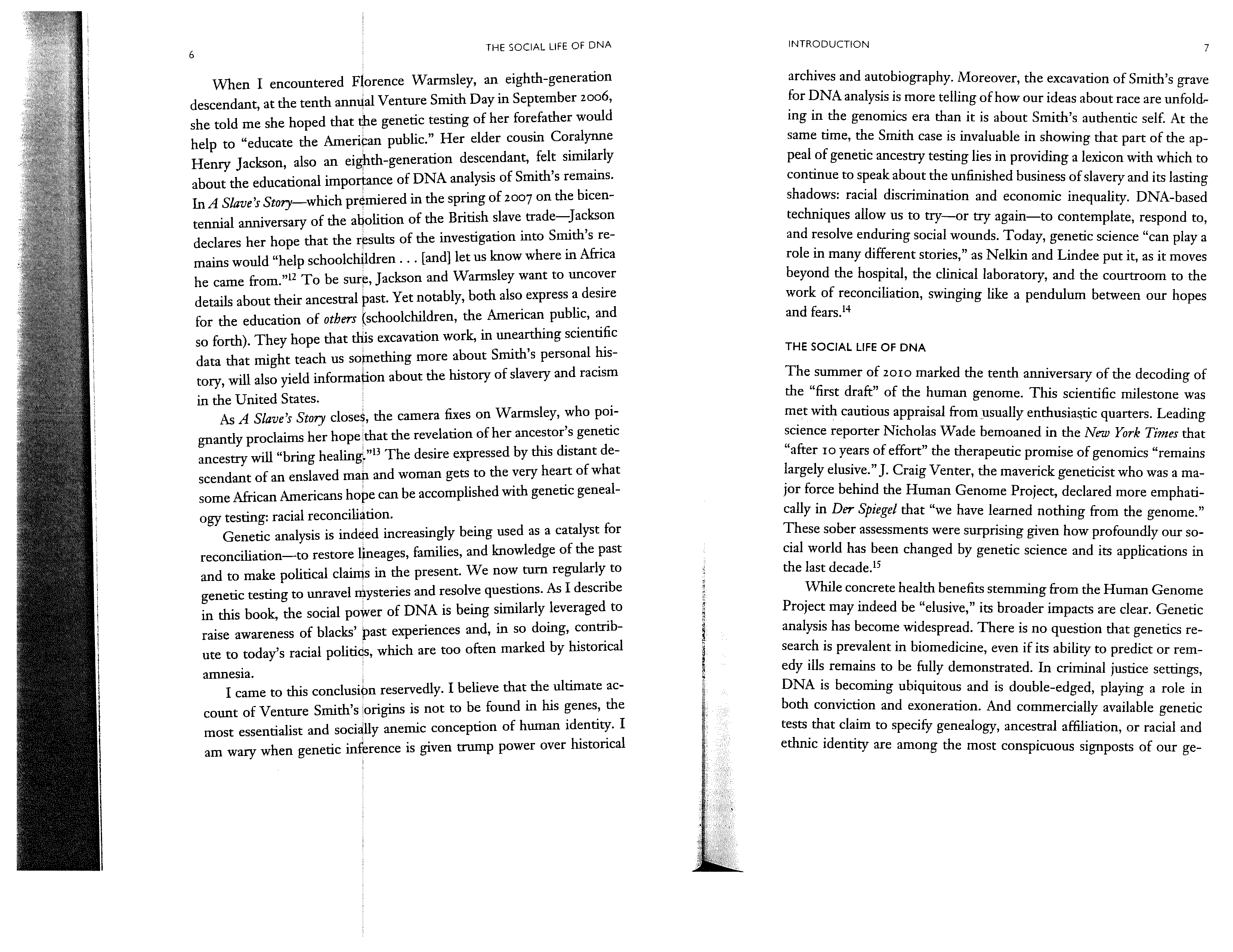 Genealogist Alondra Nelson The Social Life of DNA Biography — page 5