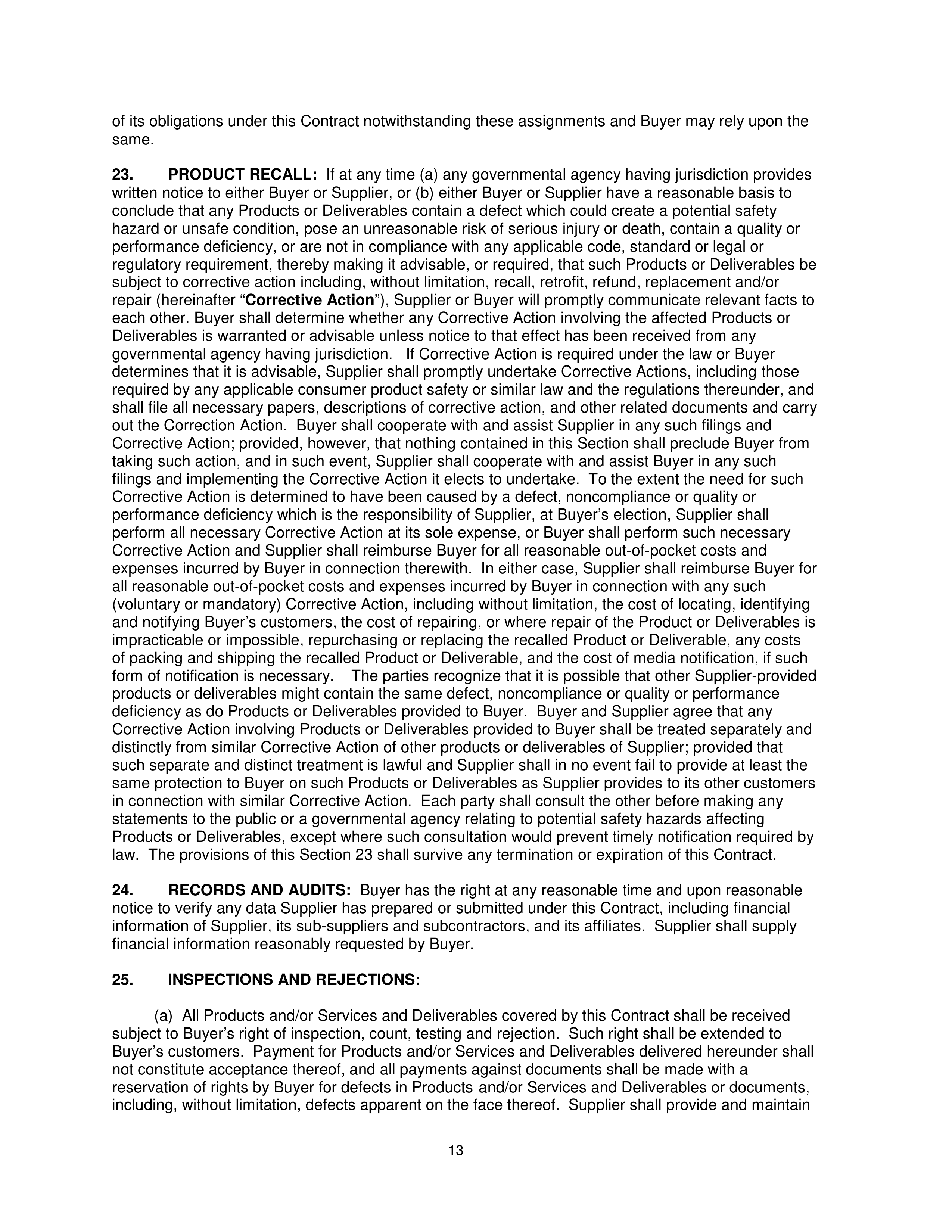 General Electric Company CONDITIONS OF PURCHASE — page 13
