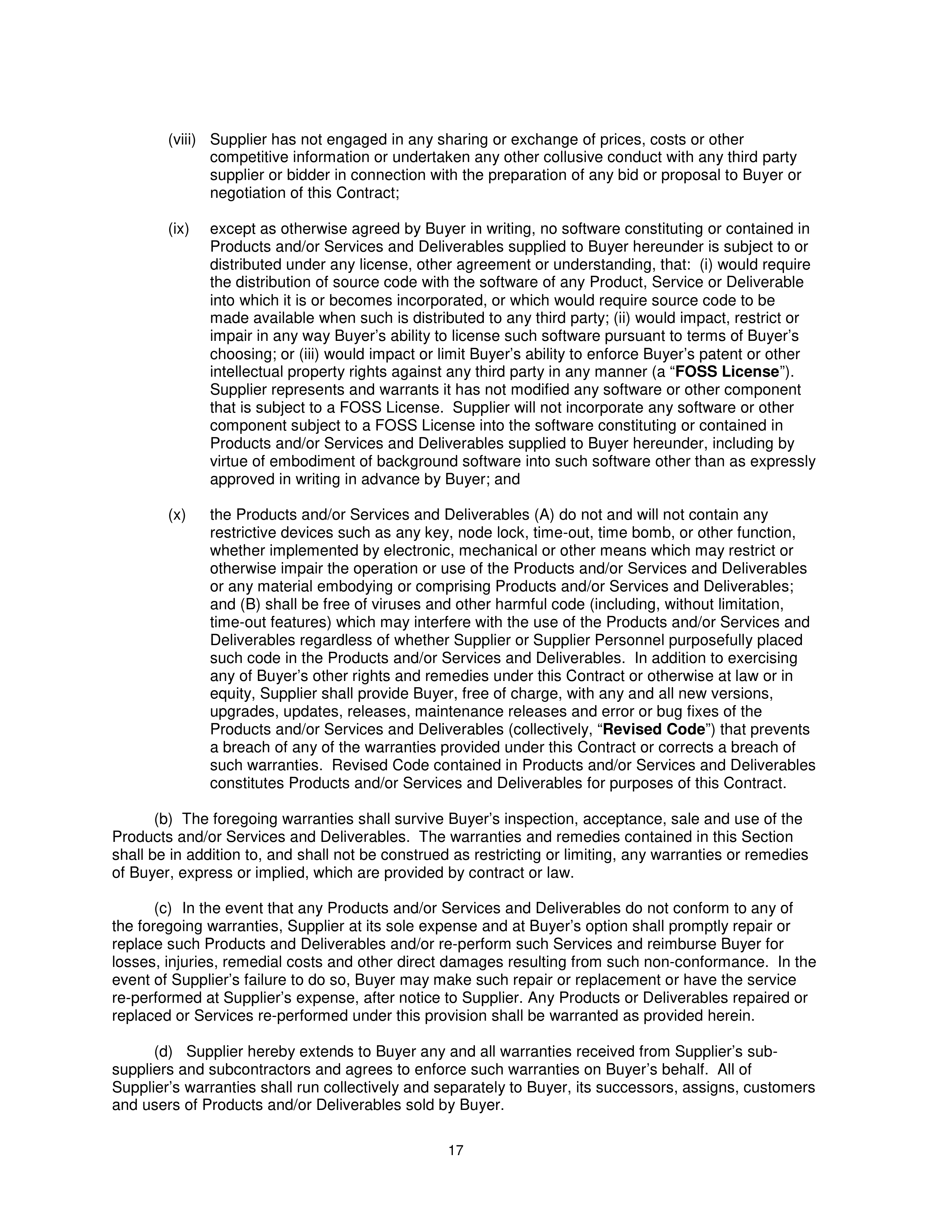 General Electric Company CONDITIONS OF PURCHASE — page 17