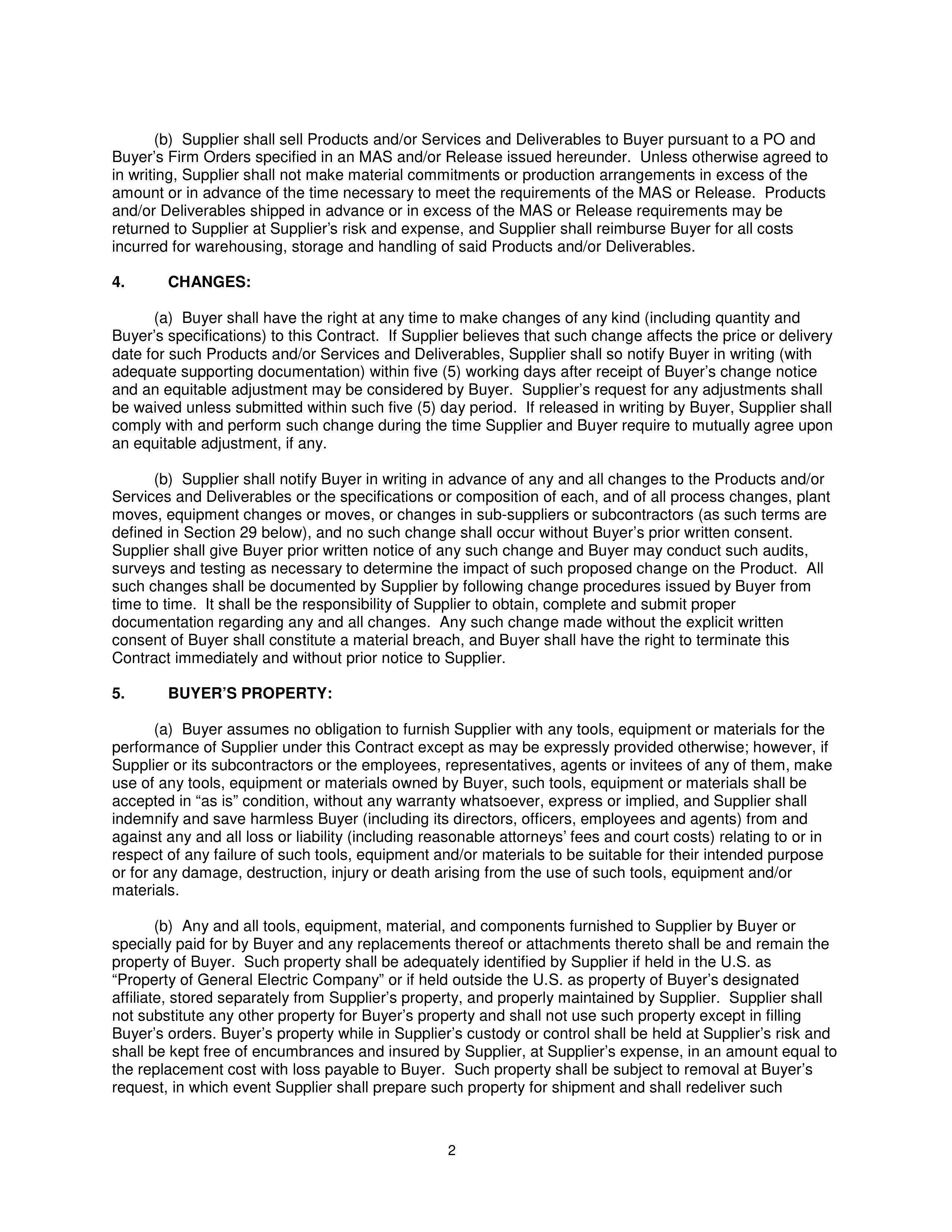 General Electric Company CONDITIONS OF PURCHASE — page 2