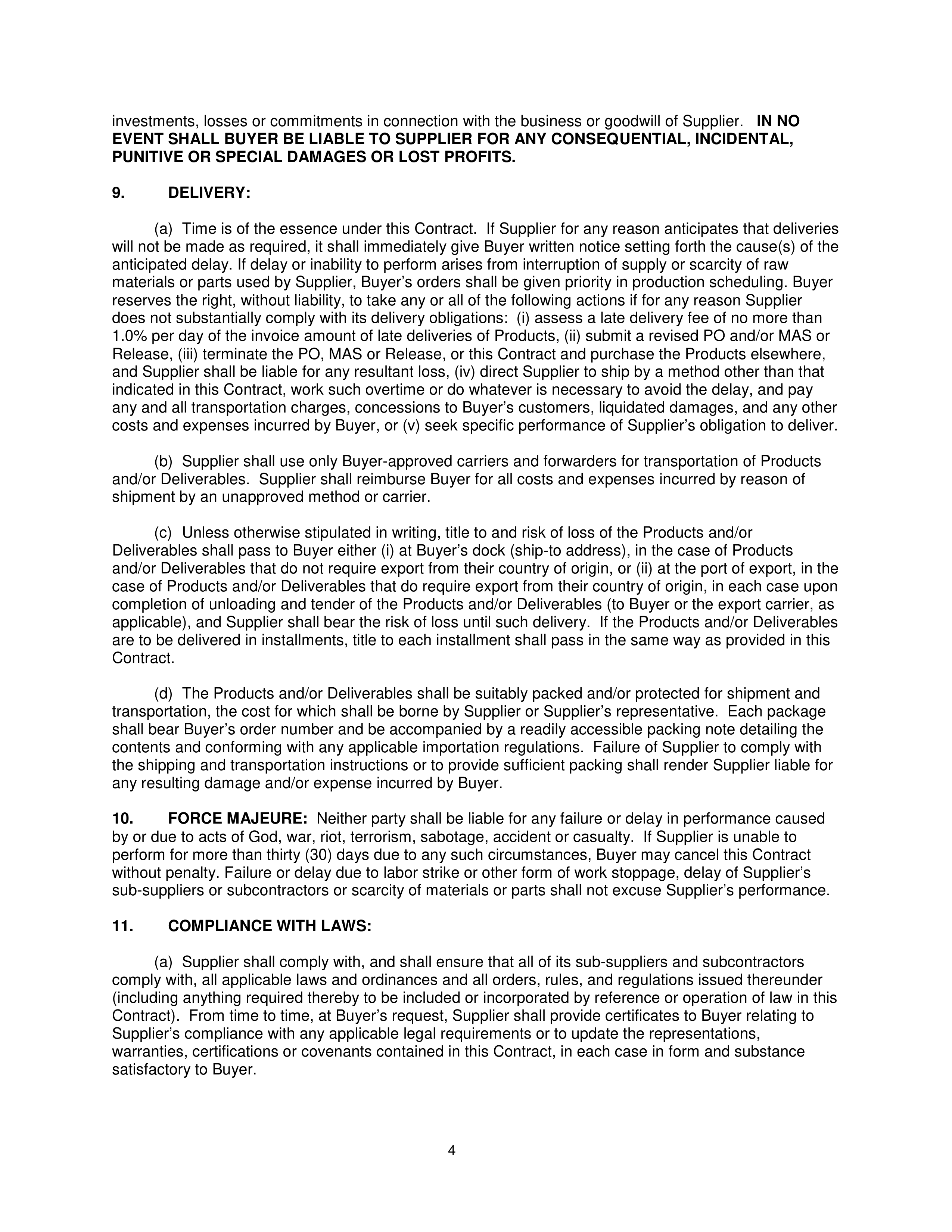 General Electric Company CONDITIONS OF PURCHASE — page 4