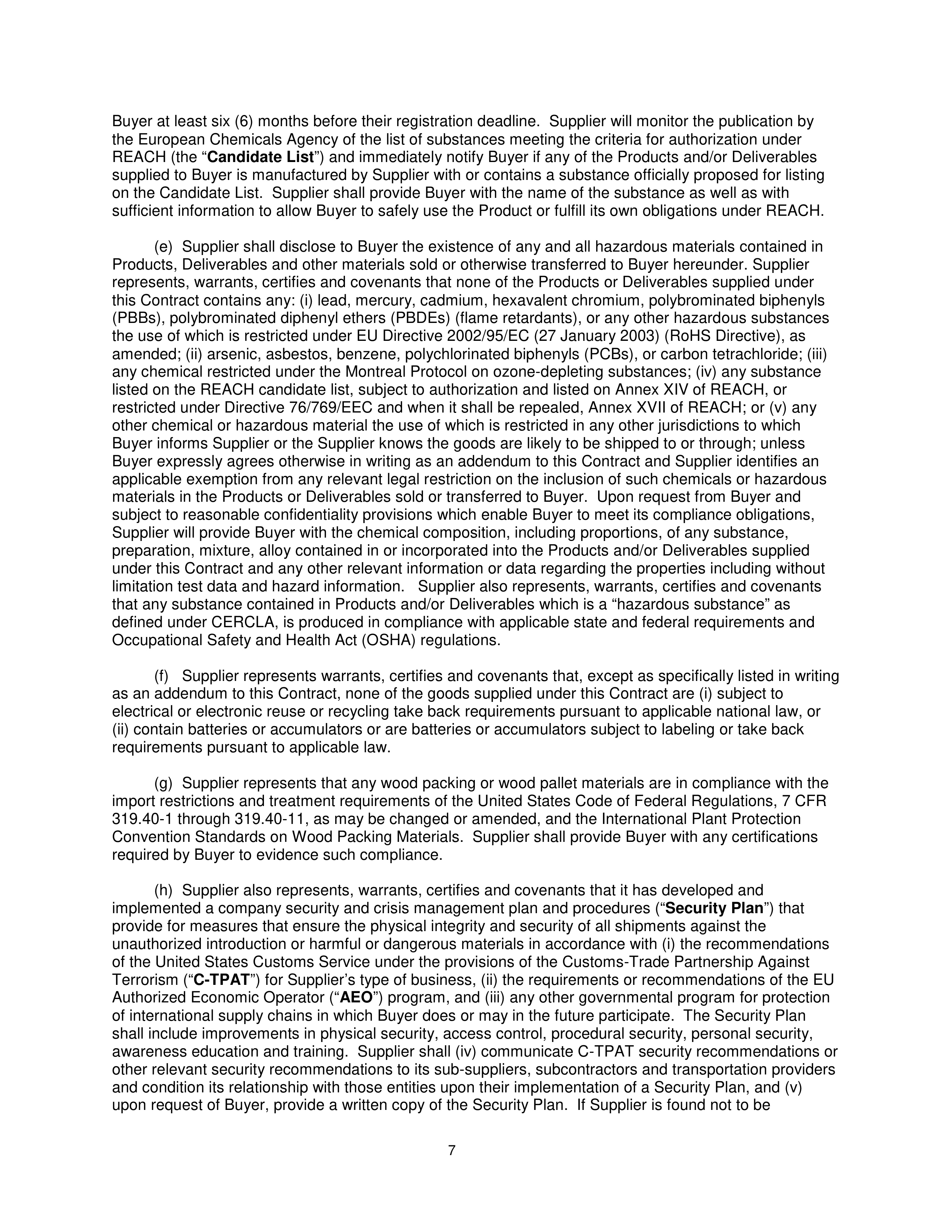 General Electric Company CONDITIONS OF PURCHASE — page 7