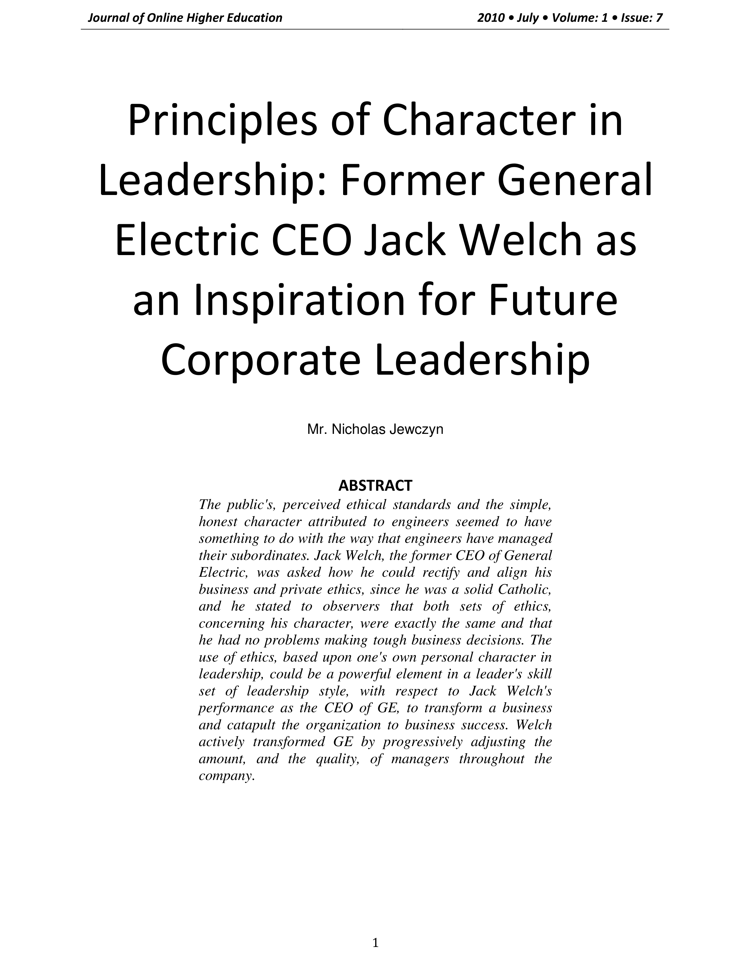 General Electric Leadership Skills — page 2