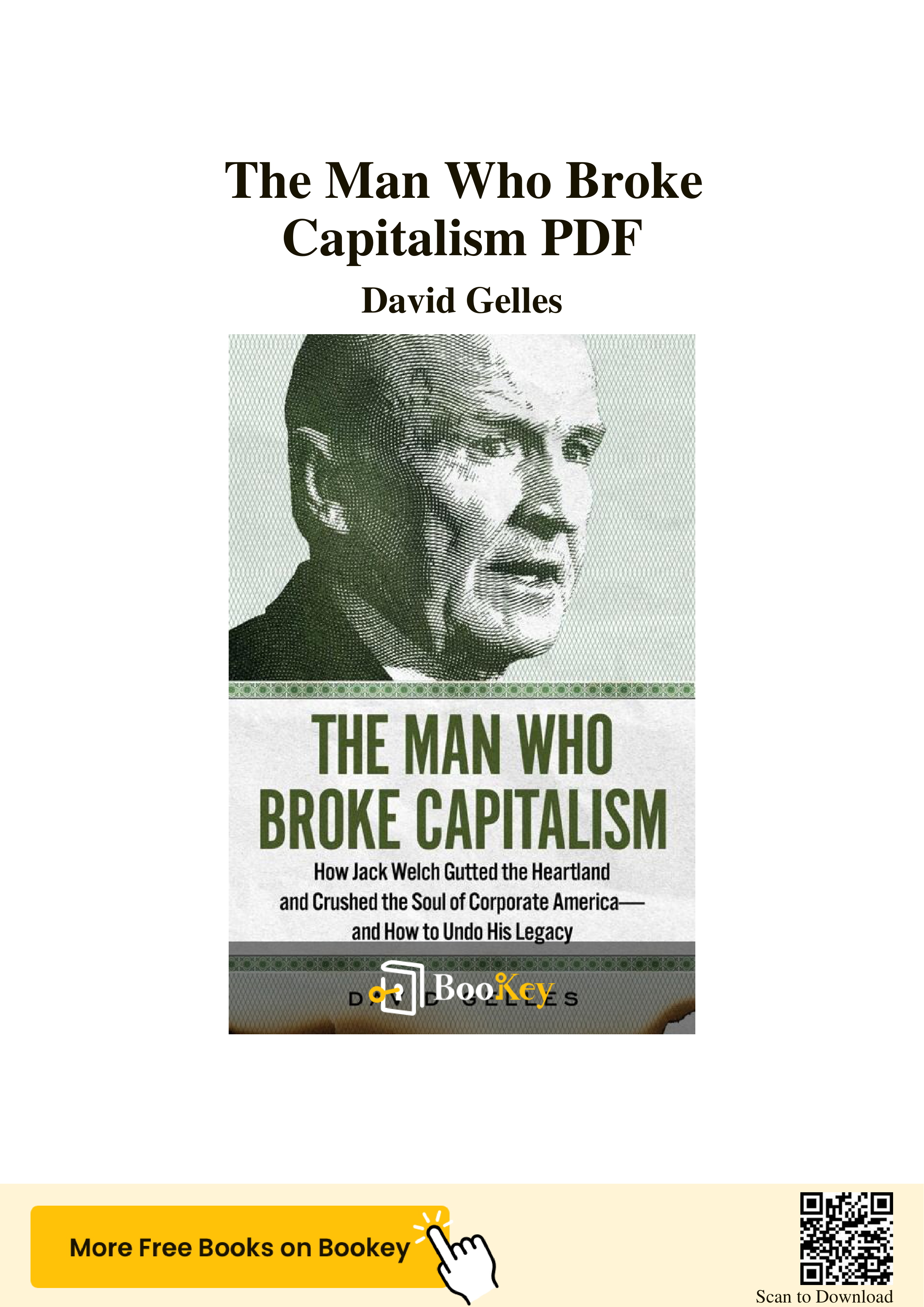 General Electric The Man Who Broke Capitalism Biography — page 1