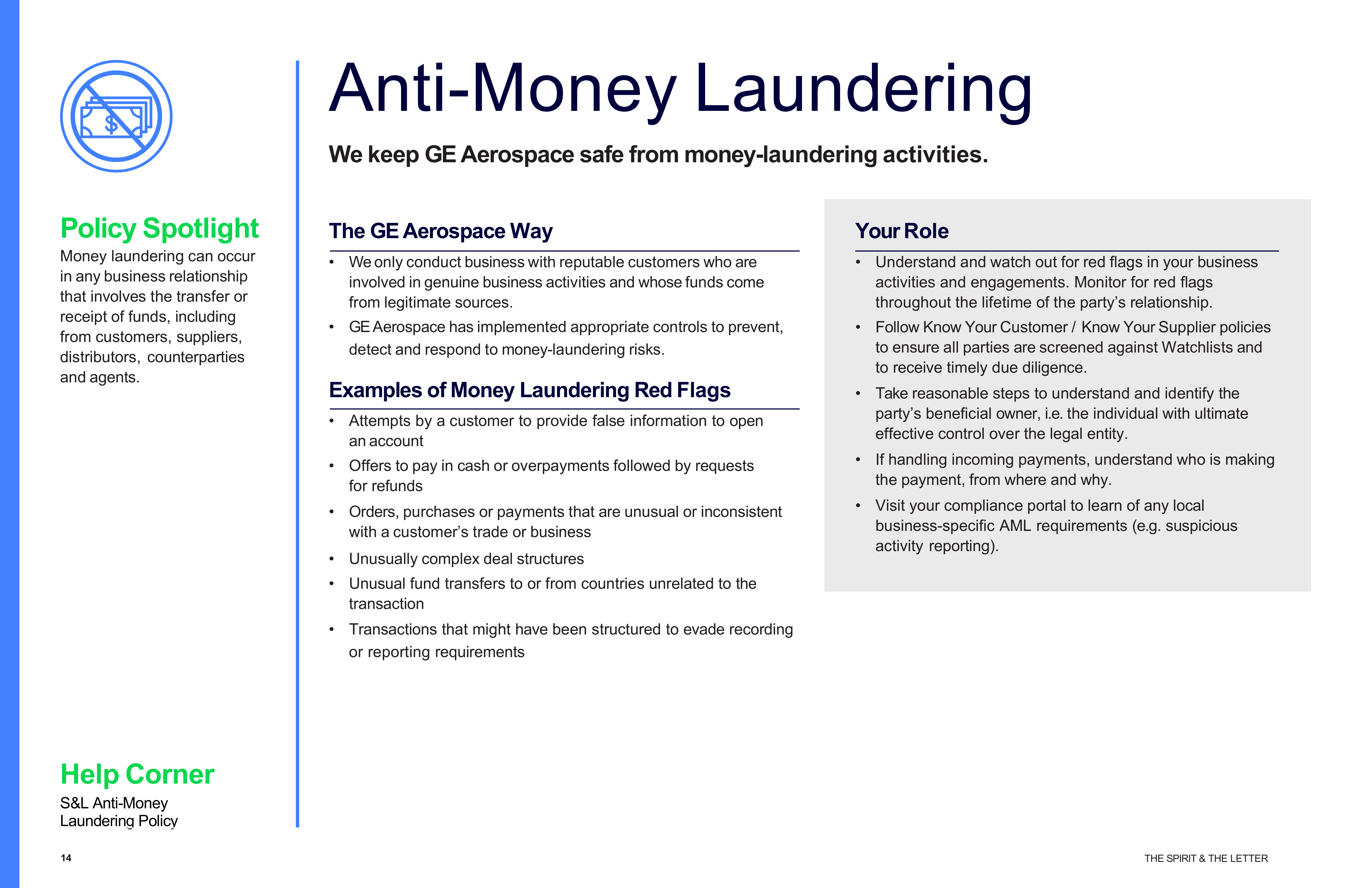 General Electric The Spirit & The Letter Handbook — page 14