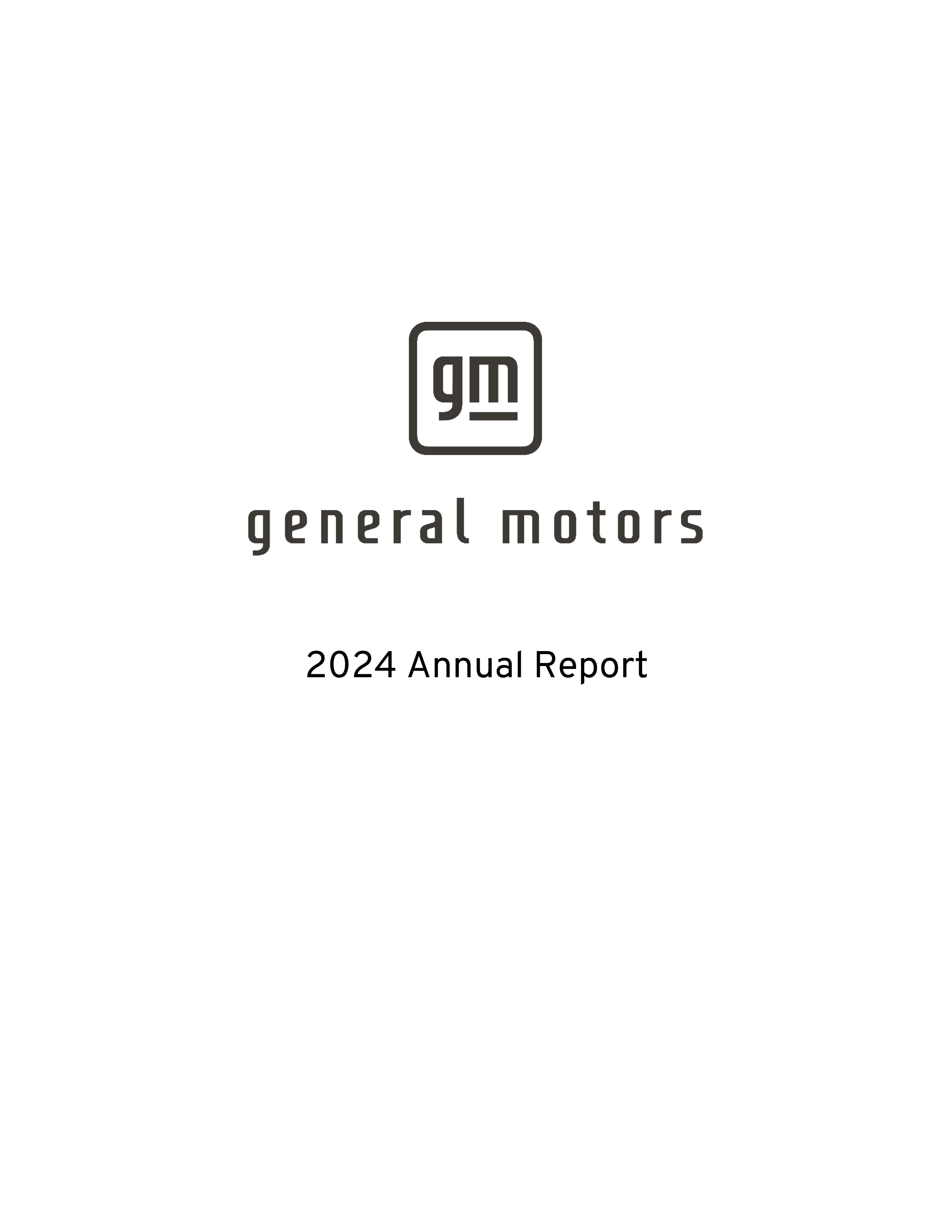 General Motors Annual Report — page 1