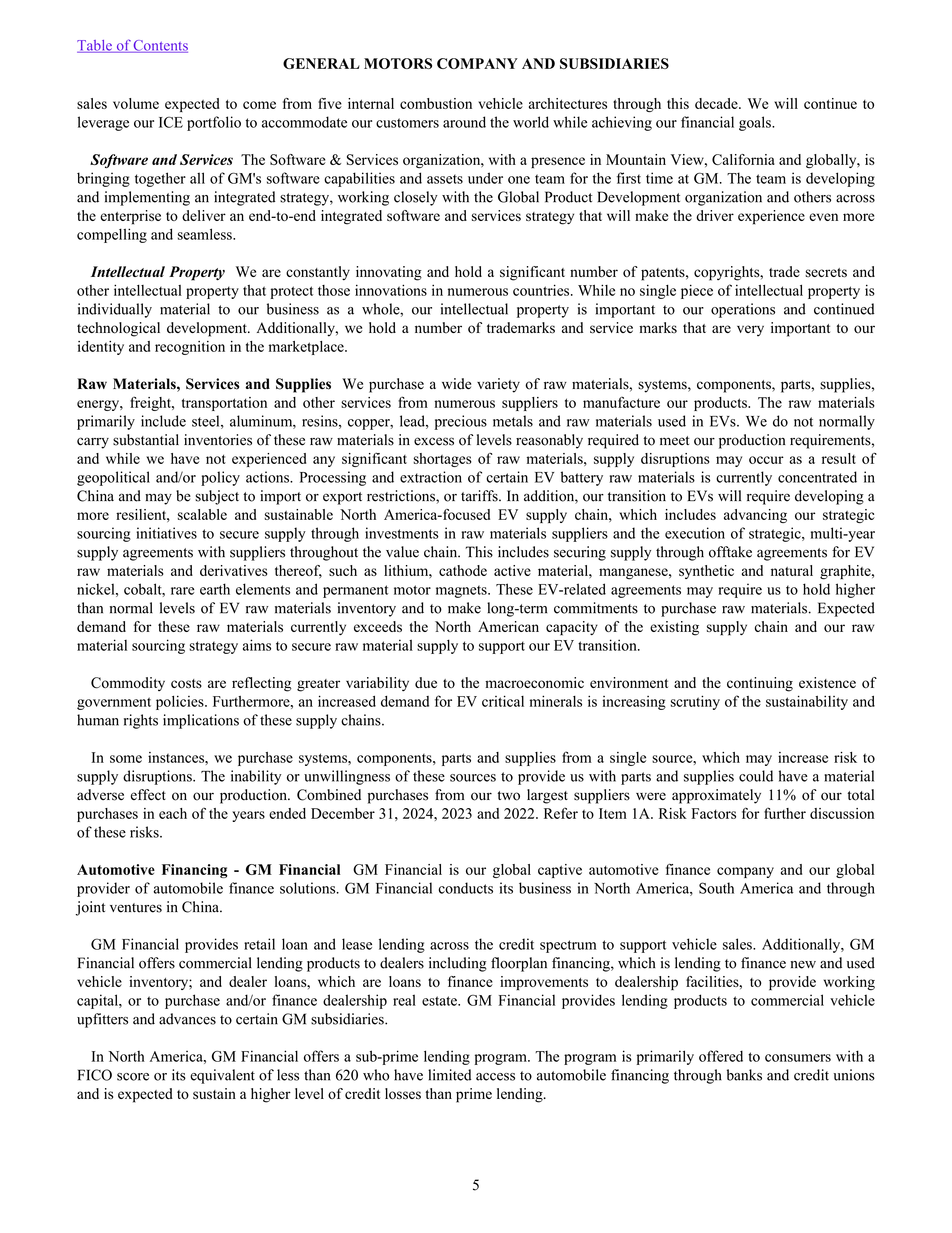 General Motors Annual Report — page 10