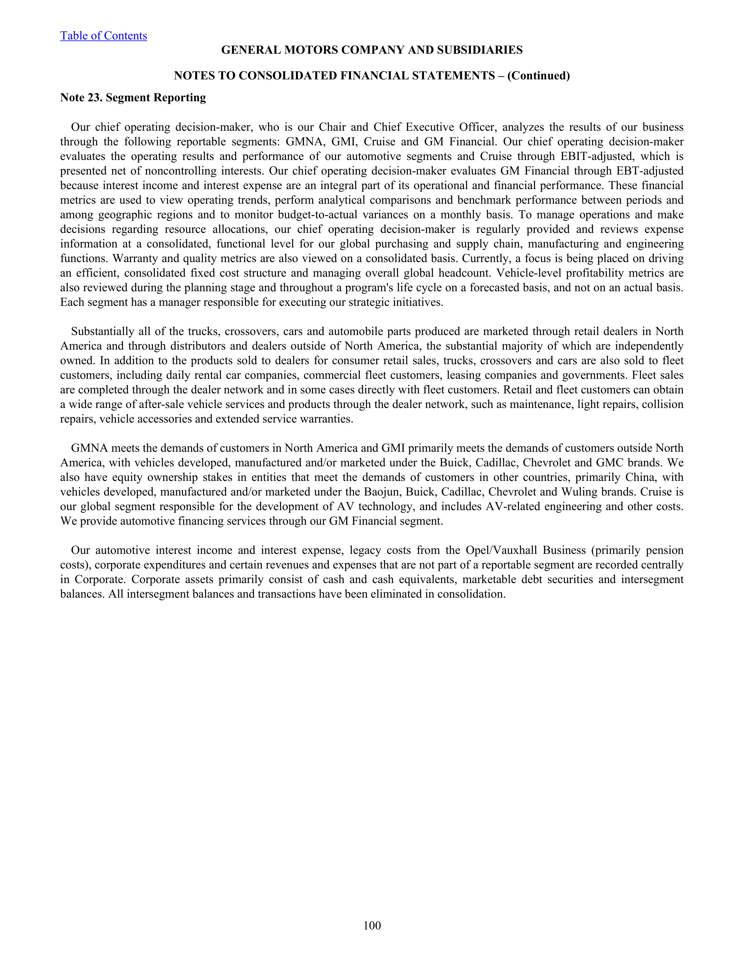 General Motors Annual Report — page 105