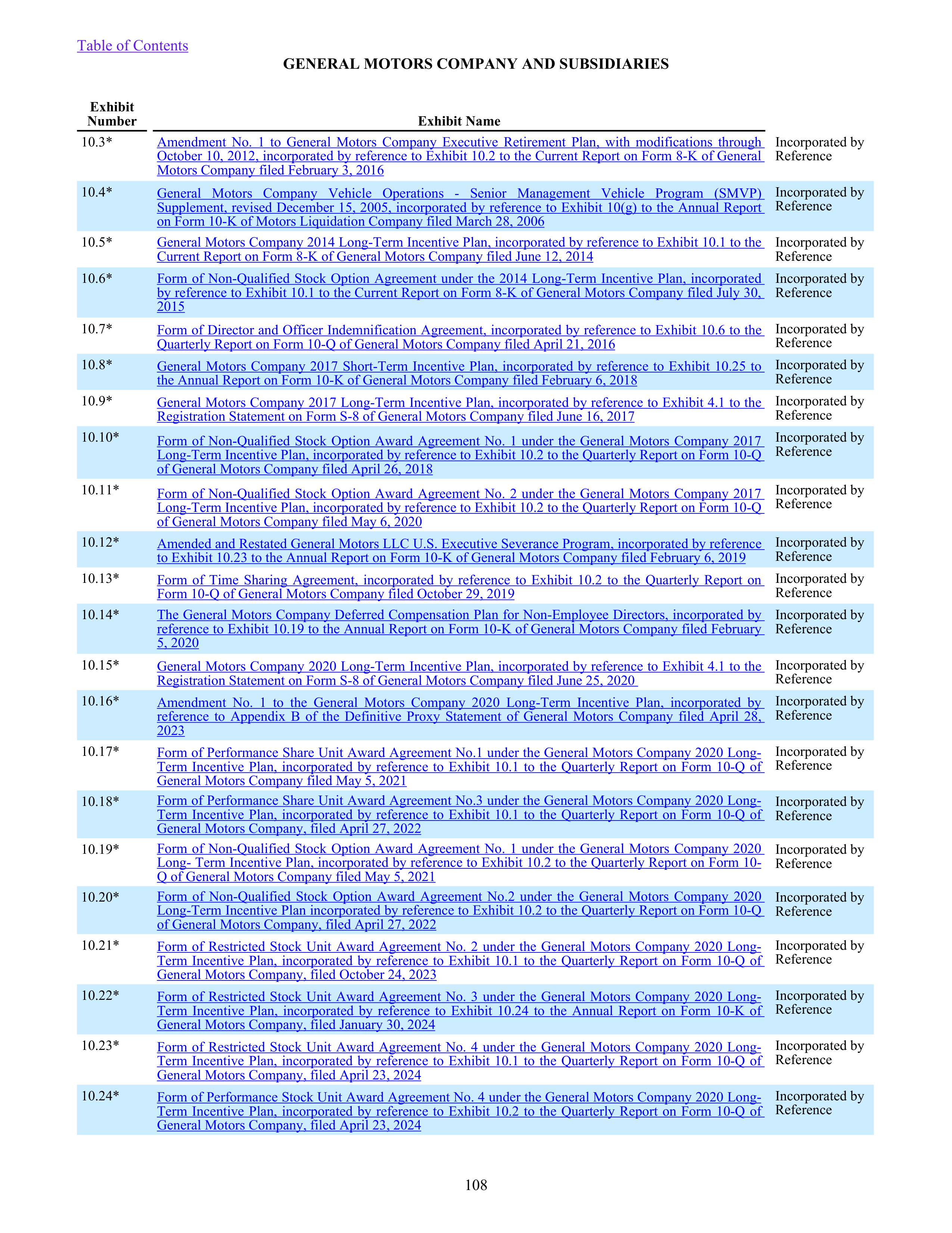 General Motors Annual Report — page 113