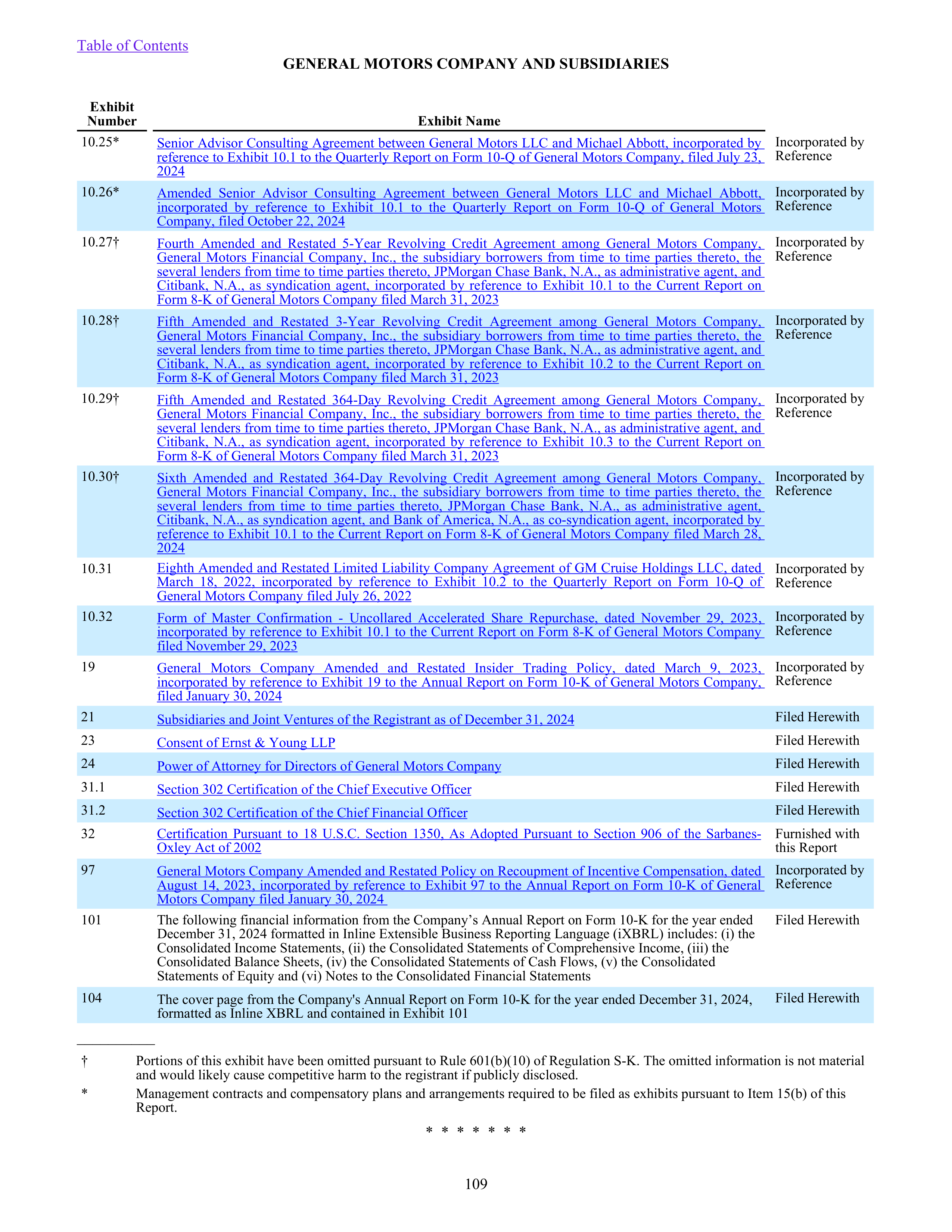 General Motors Annual Report — page 114
