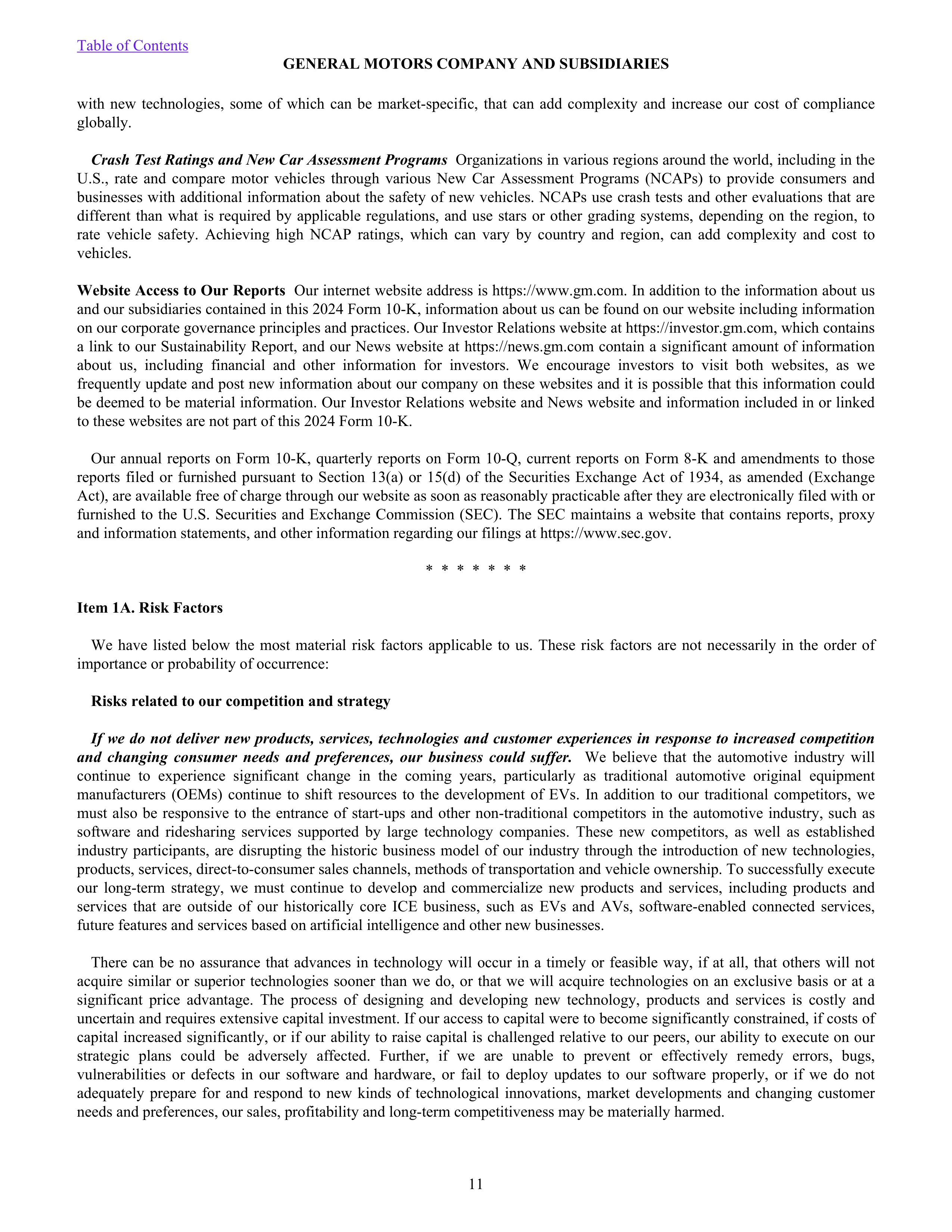 General Motors Annual Report — page 16