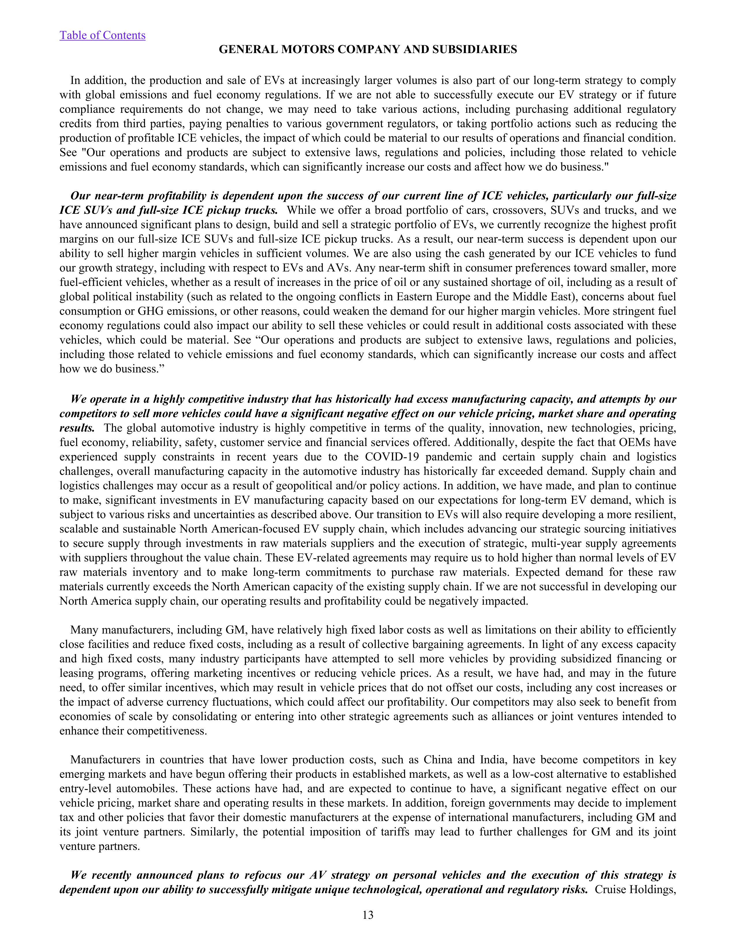 General Motors Annual Report — page 18