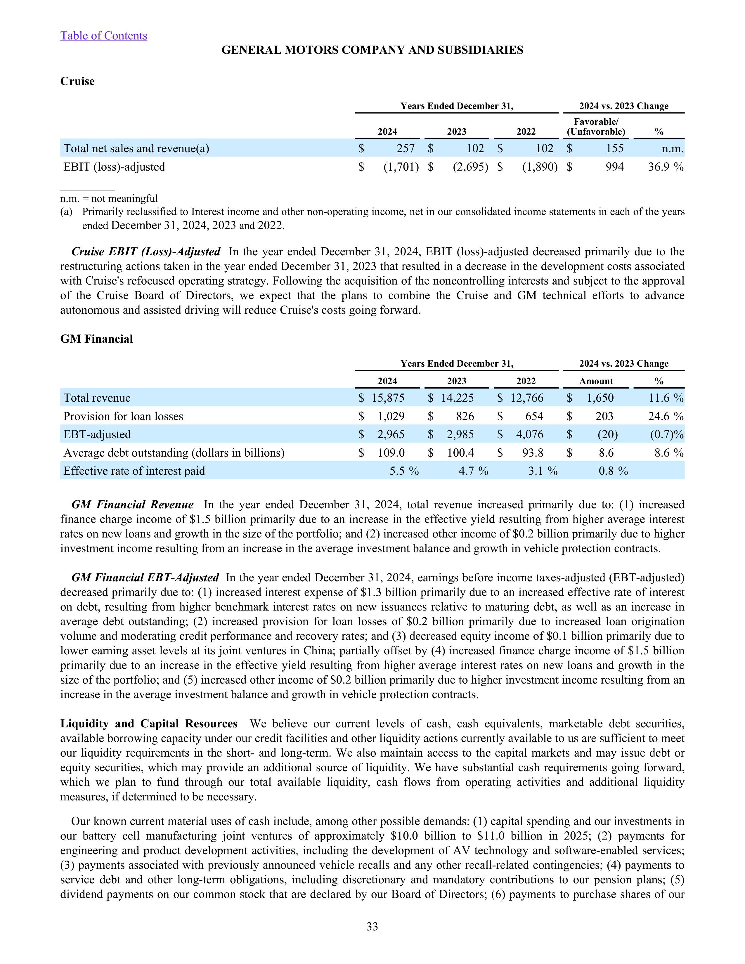 General Motors Annual Report — page 38