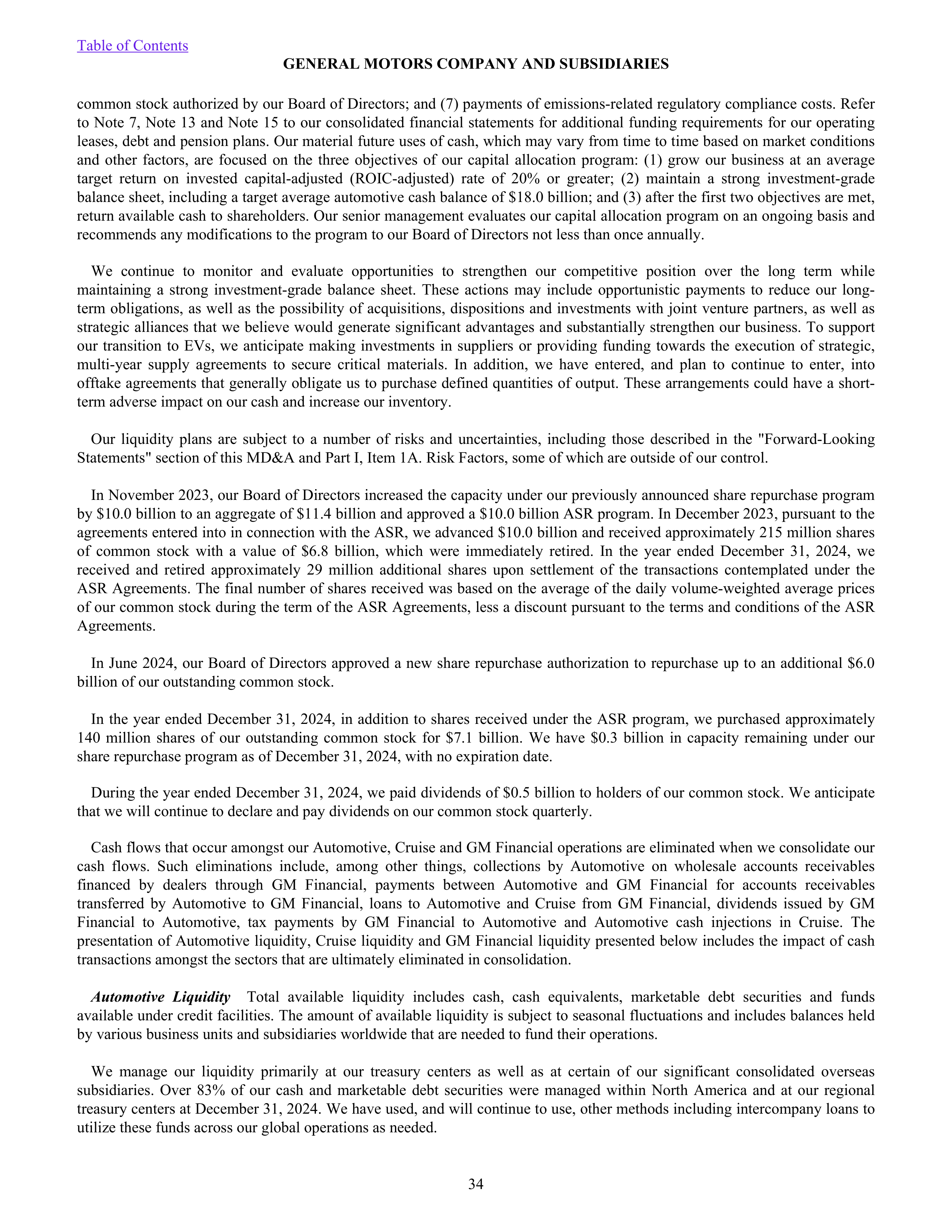 General Motors Annual Report — page 39
