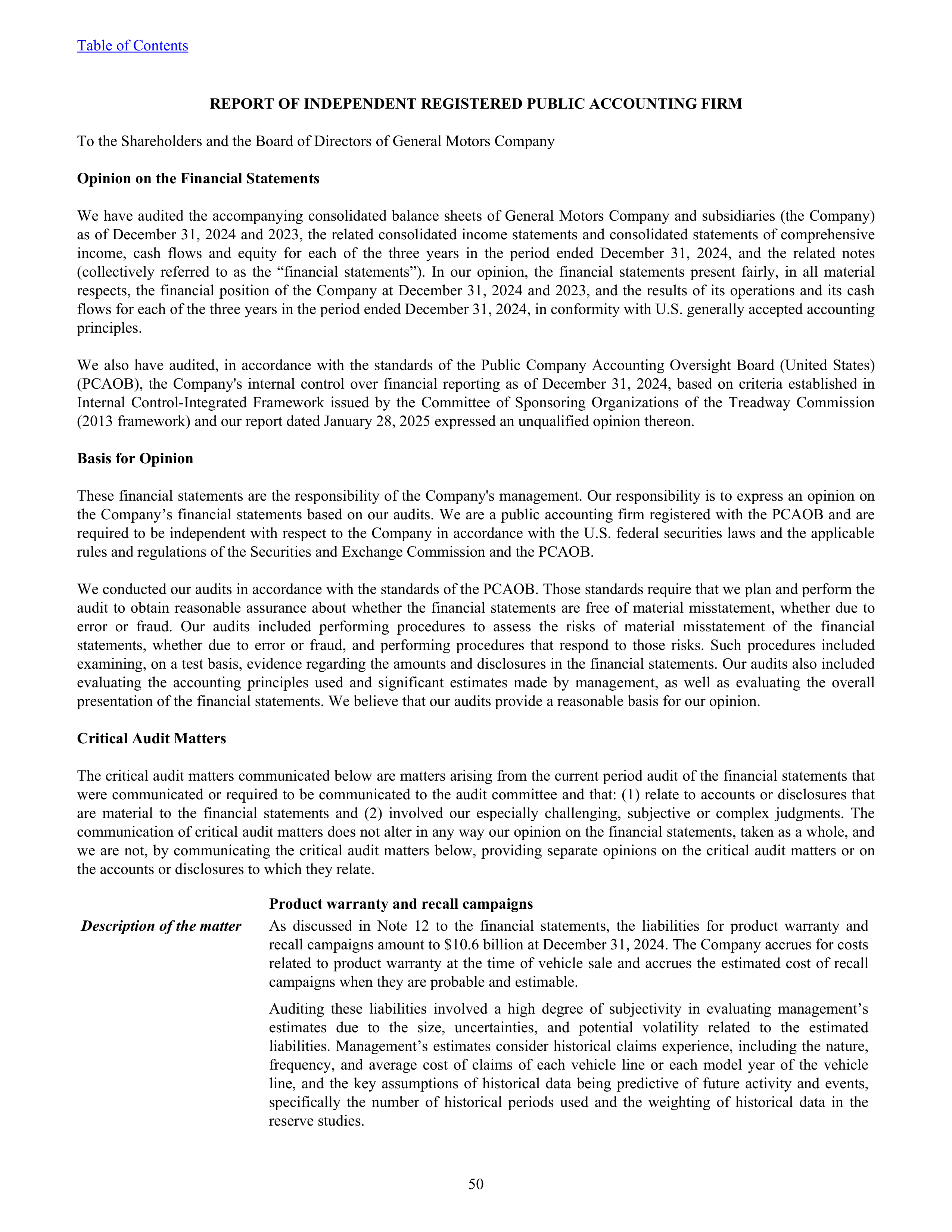 General Motors Annual Report — page 55