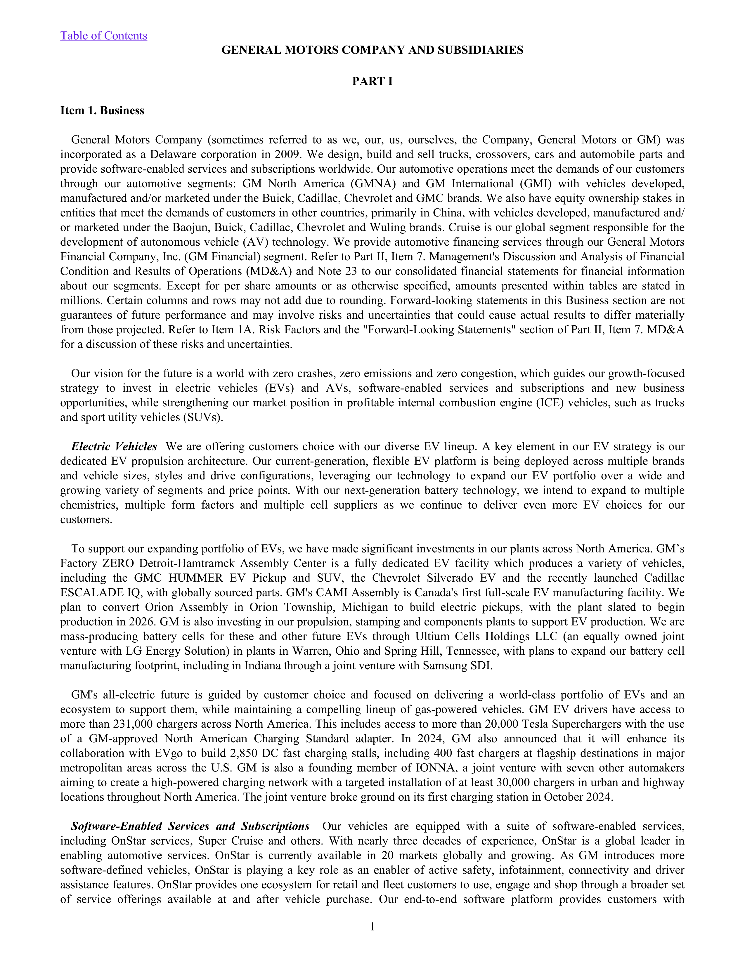 General Motors Annual Report — page 6