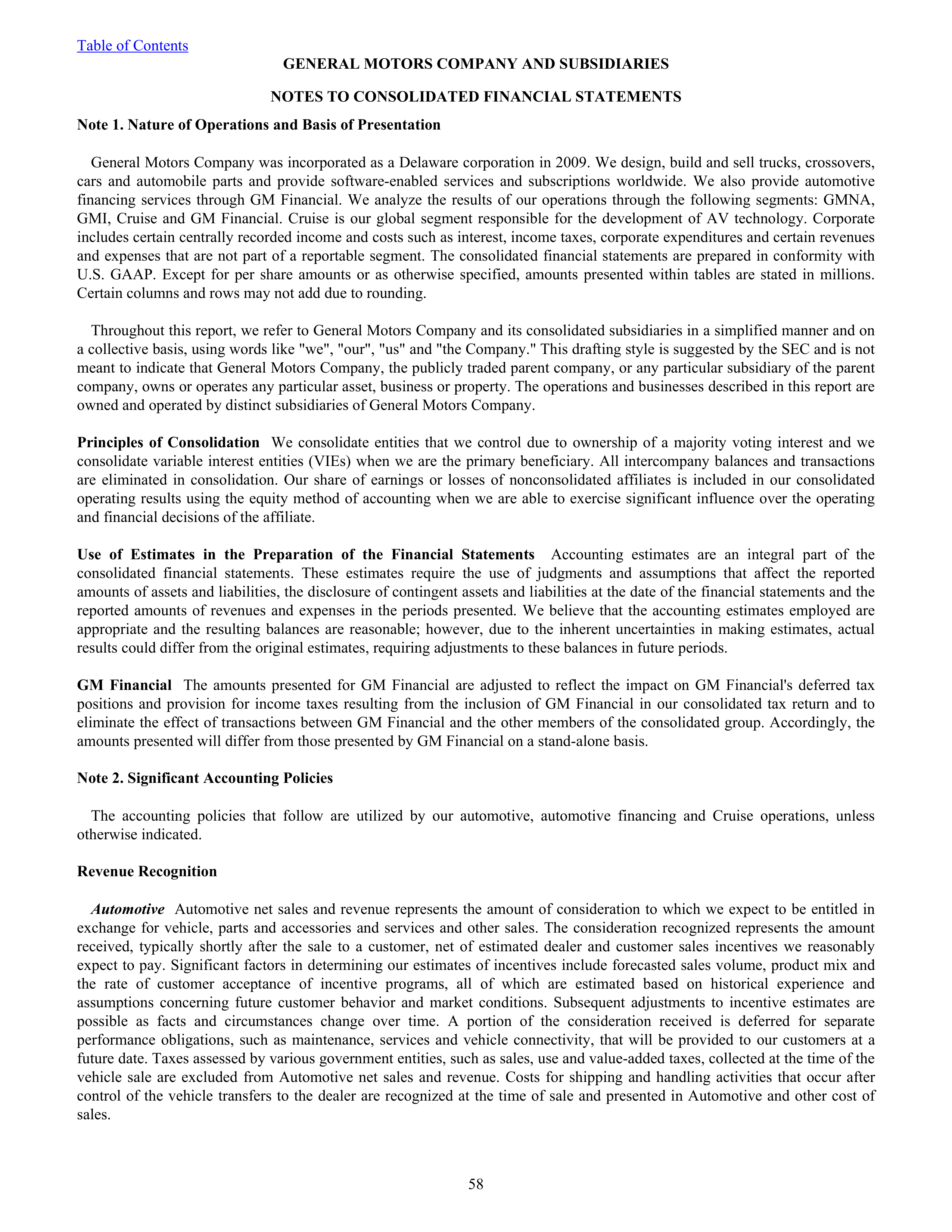 General Motors Annual Report — page 63