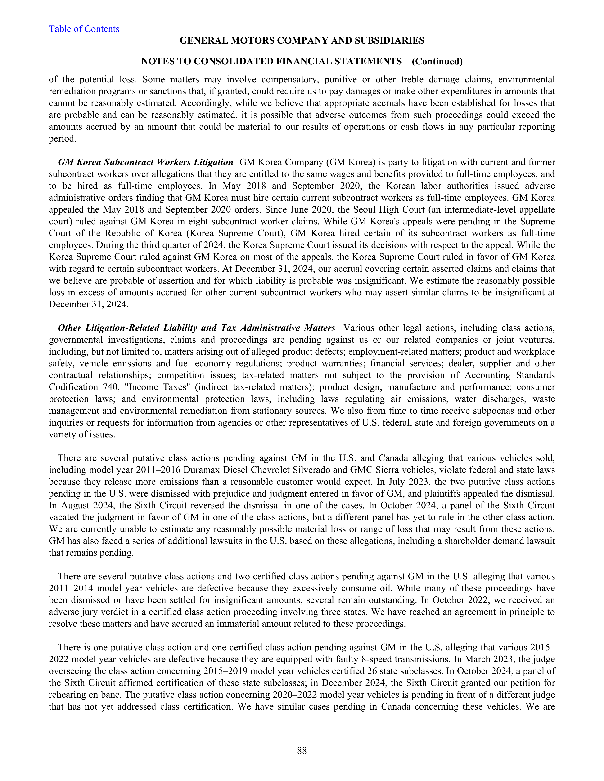 General Motors Annual Report — page 93