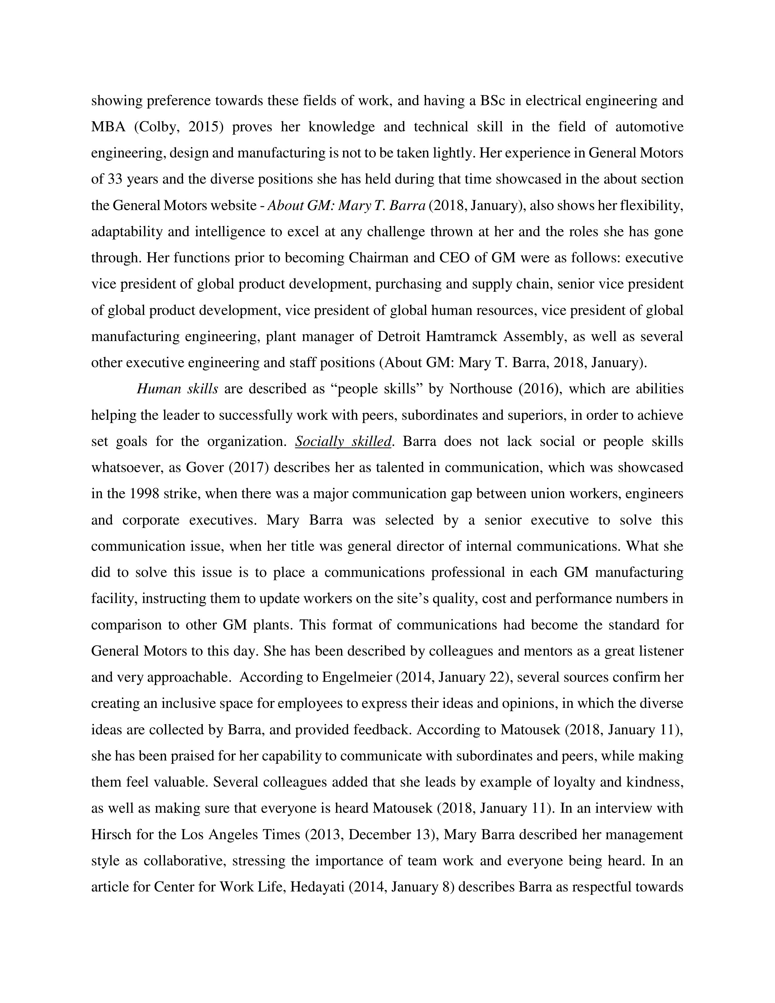 General Motors Leadership skills — page 4