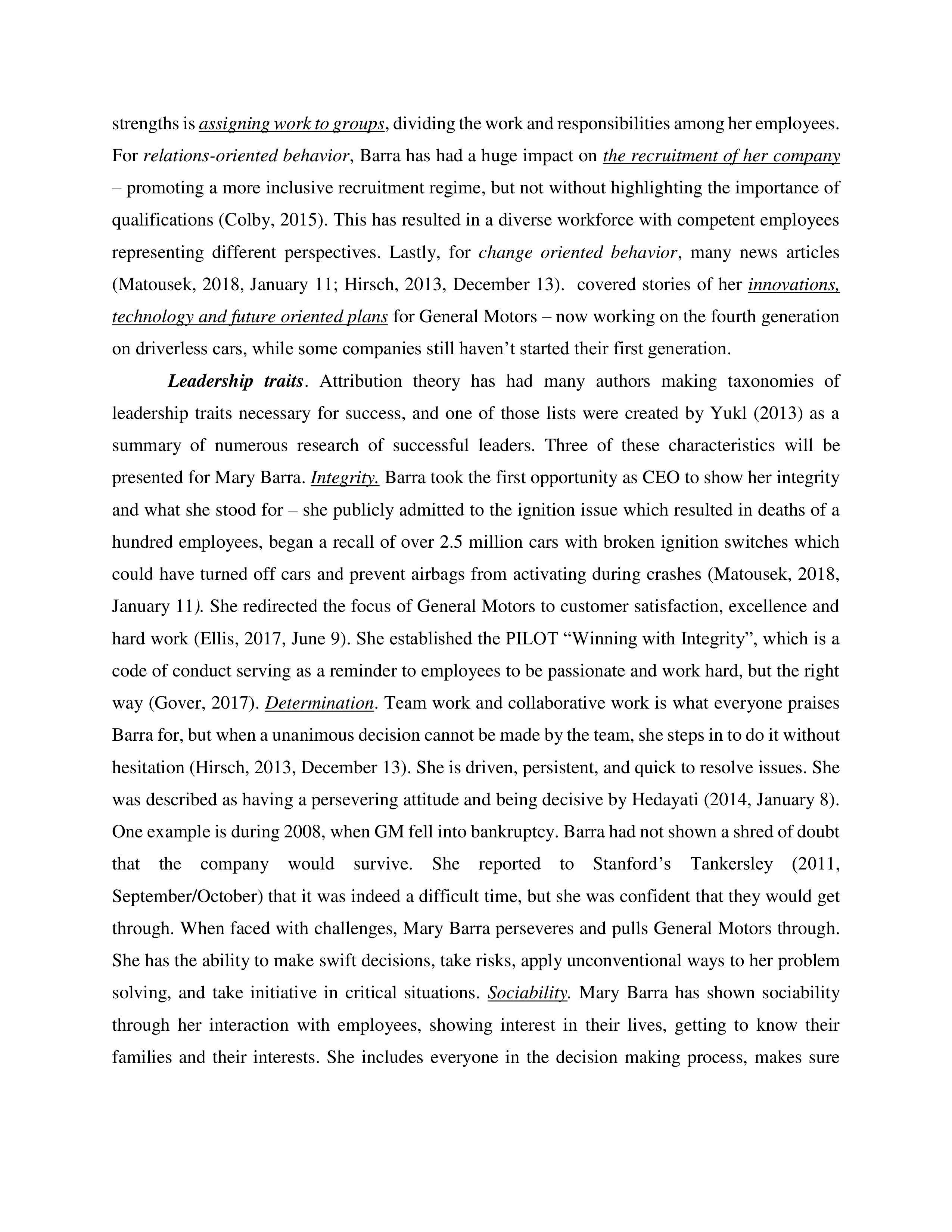 General Motors Leadership skills — page 6