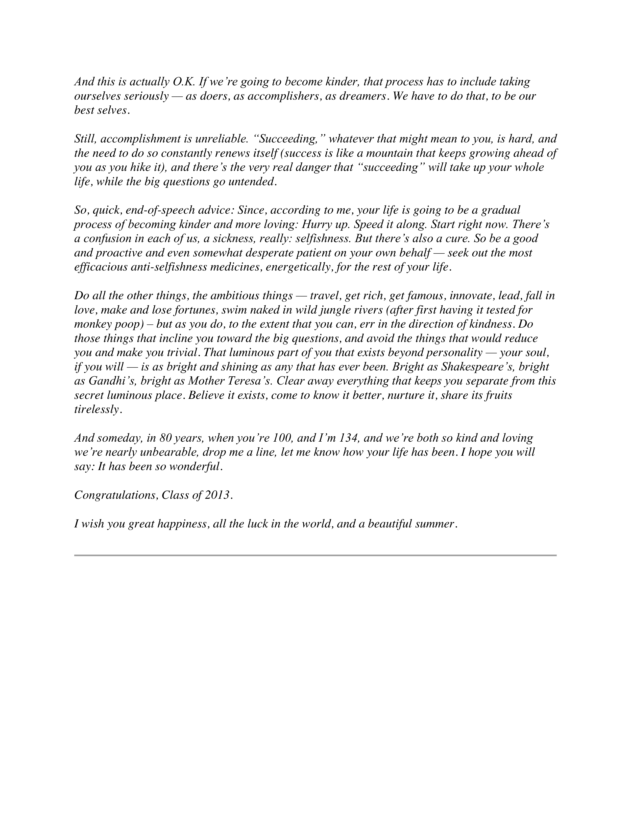 George Saunders Commencement Speech — page 4