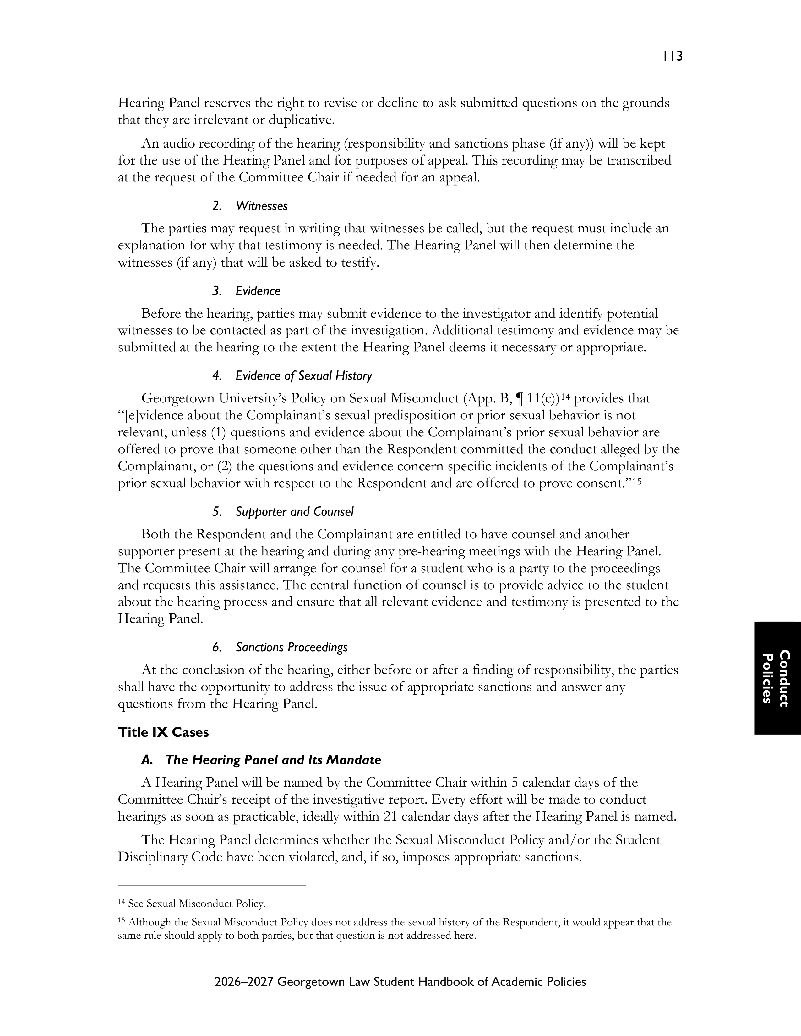 Georgetown University Law Student Handbook of Academic Policies Handbook — page 119