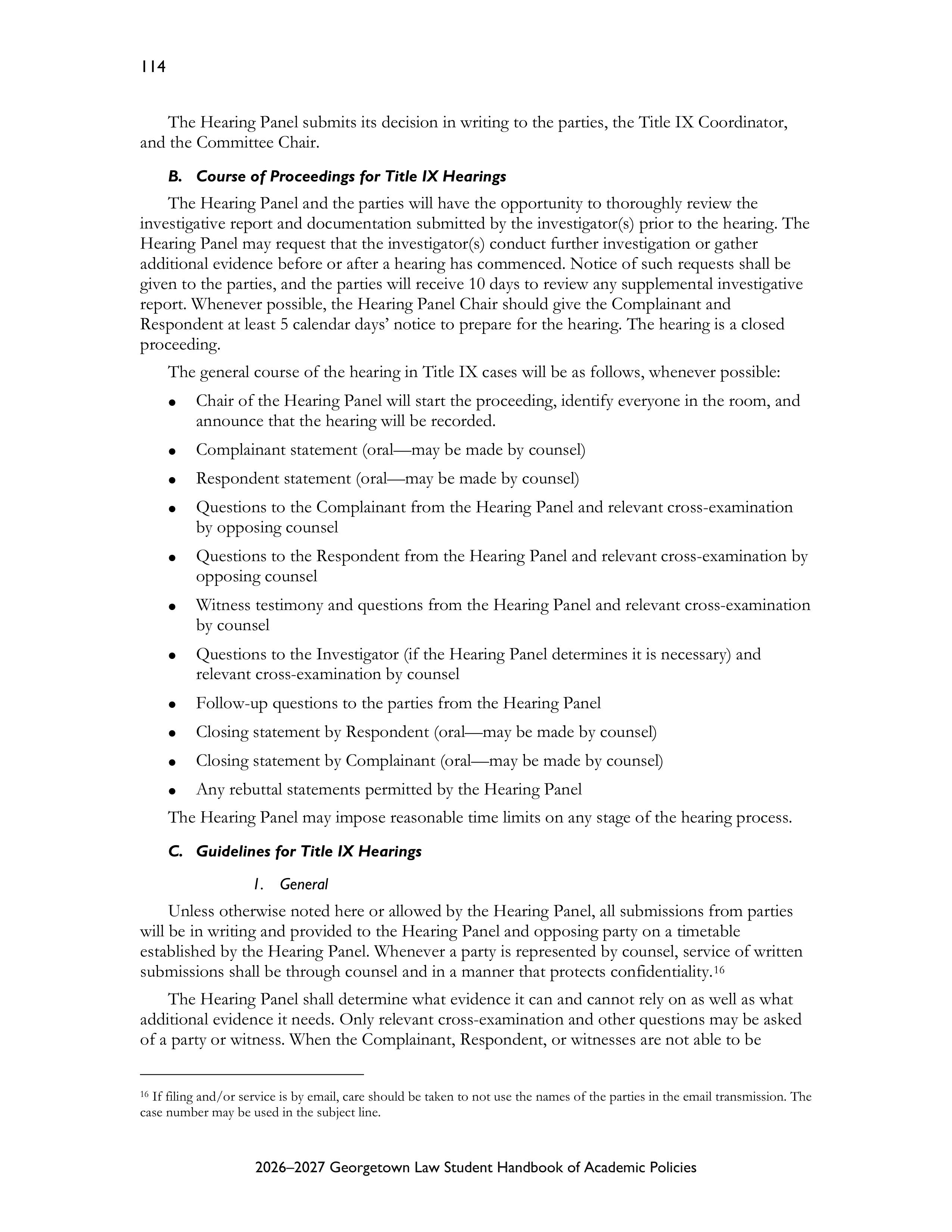 Georgetown University Law Student Handbook of Academic Policies Handbook — page 120