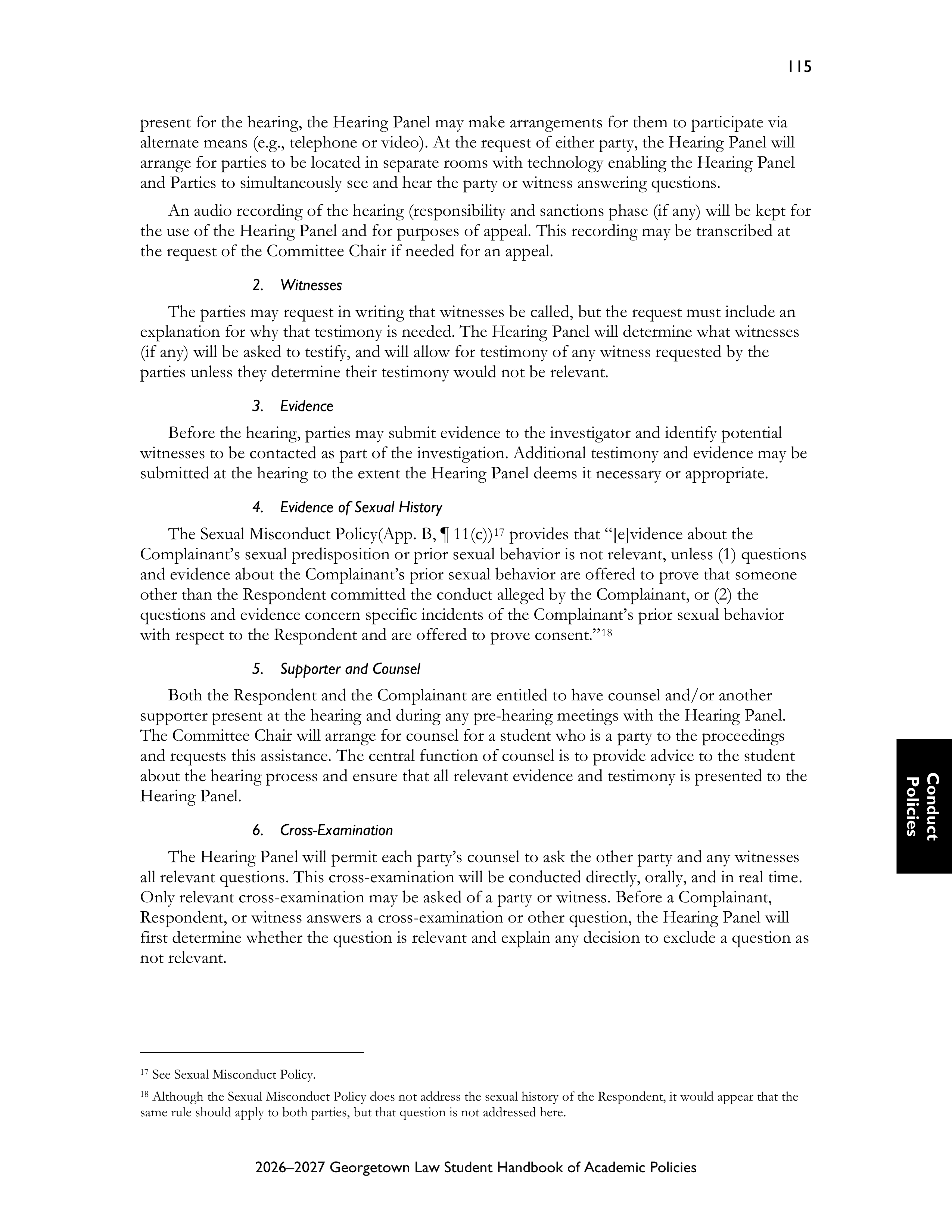 Georgetown University Law Student Handbook of Academic Policies Handbook — page 121