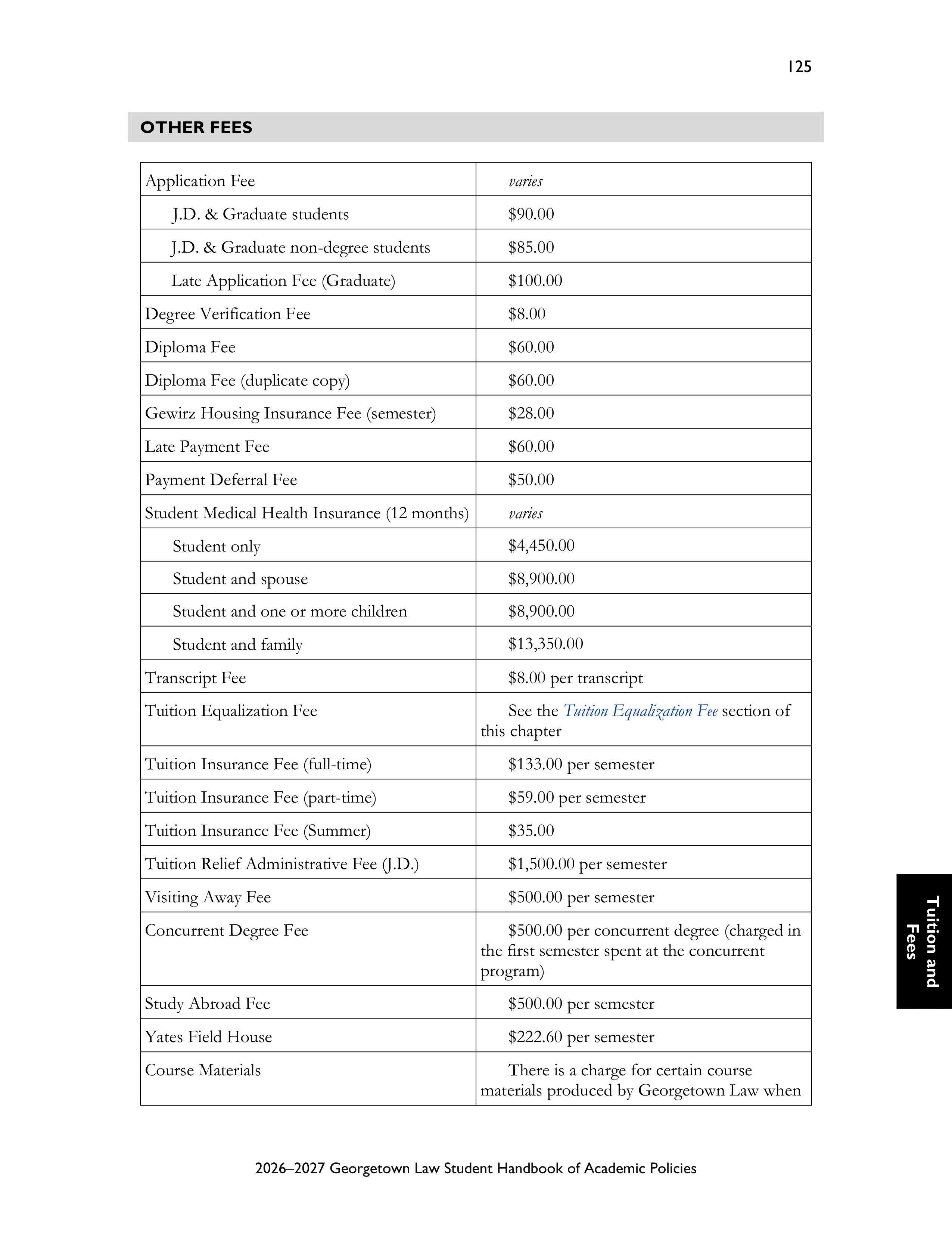 Georgetown University Law Student Handbook of Academic Policies Handbook — page 131