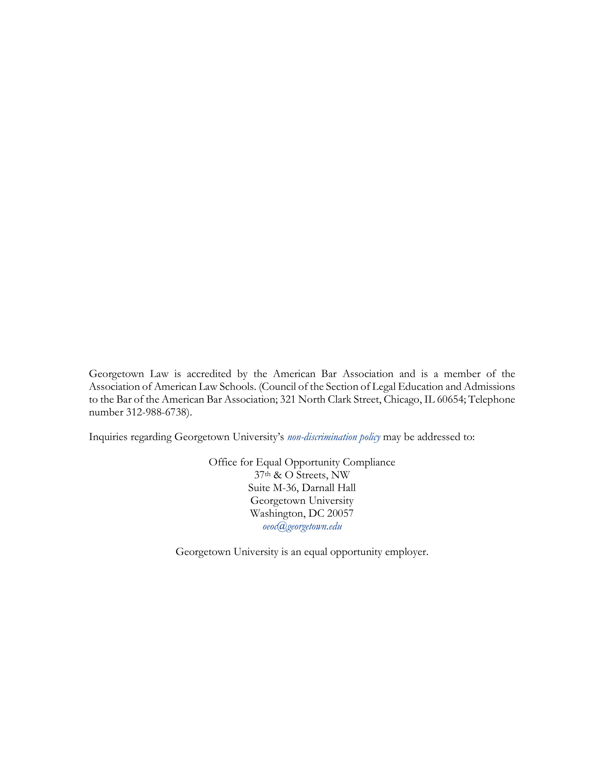 Georgetown University Law Student Handbook of Academic Policies Handbook — page 143