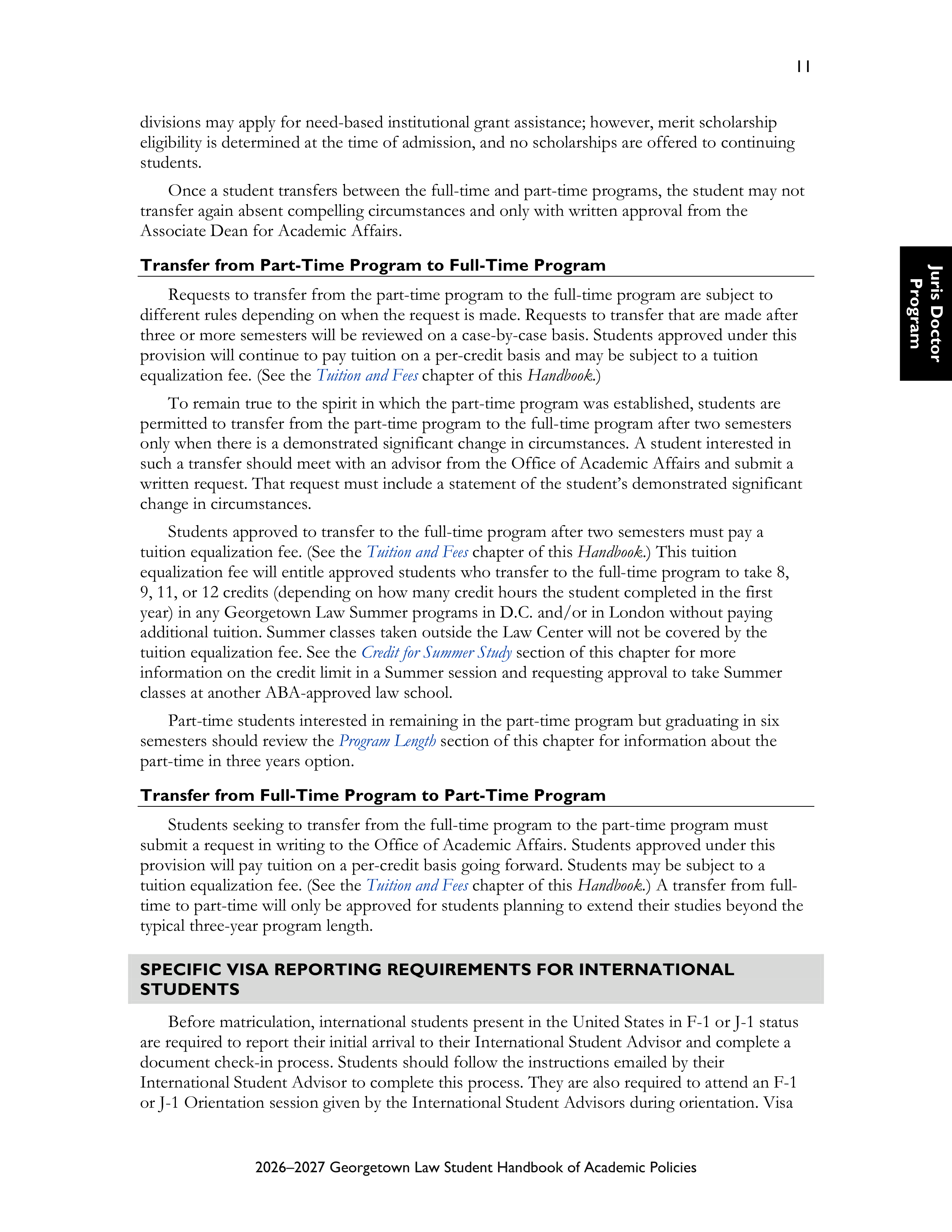 Georgetown University Law Student Handbook of Academic Policies Handbook — page 17