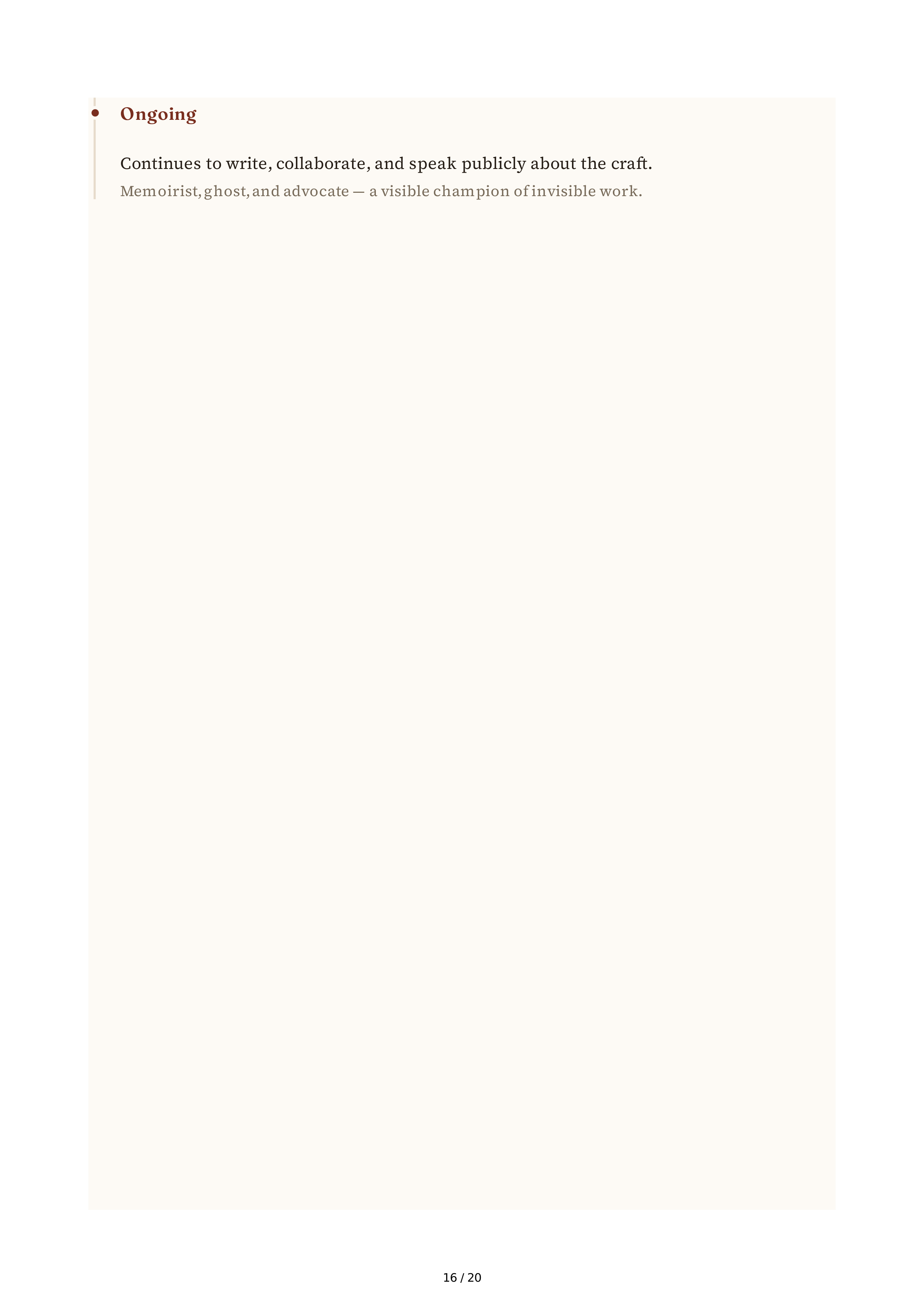 Ghostwriter Joni Rodgers A Little Bit Wicked Biography — page 16