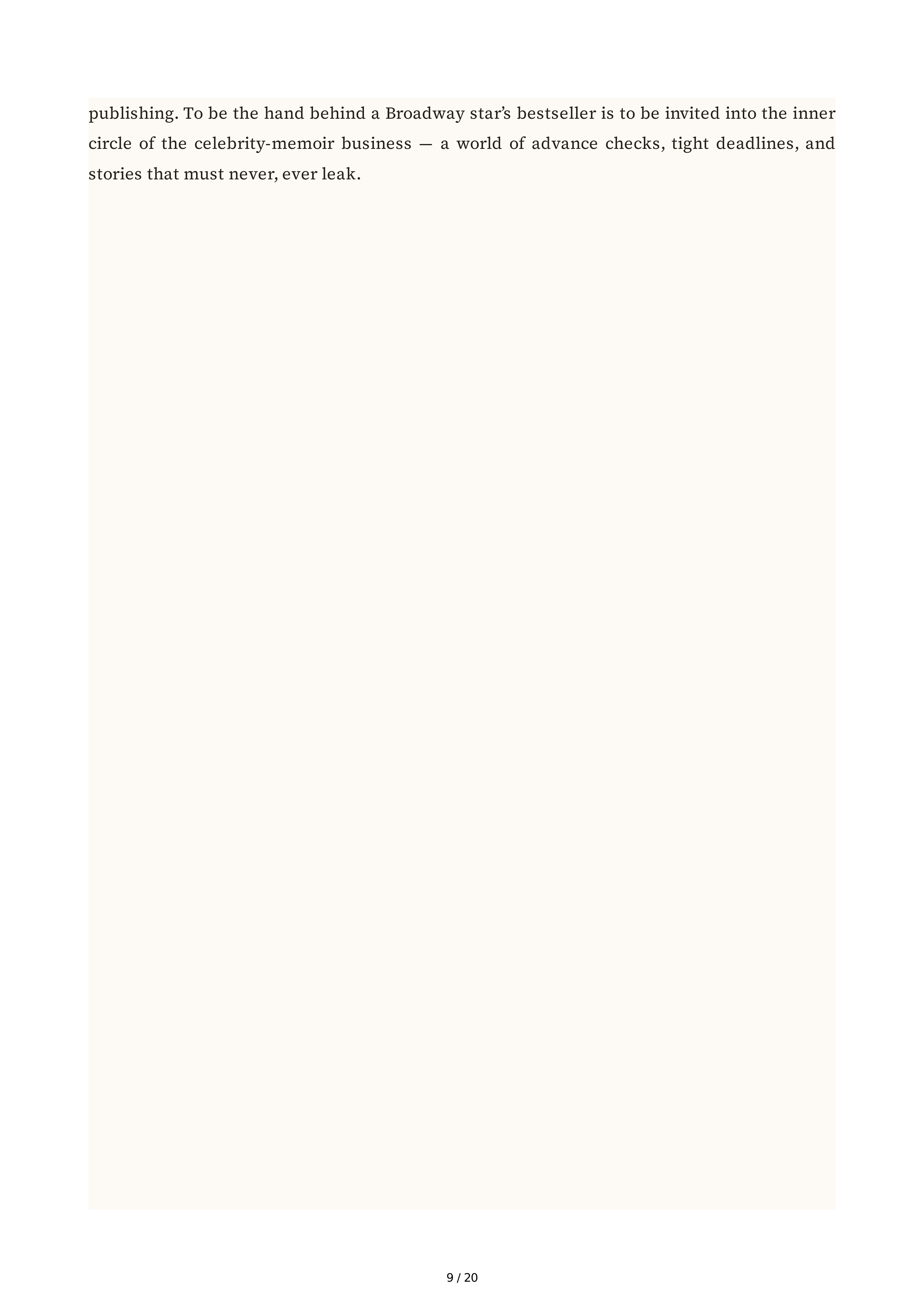 Ghostwriter Joni Rodgers A Little Bit Wicked Biography — page 9