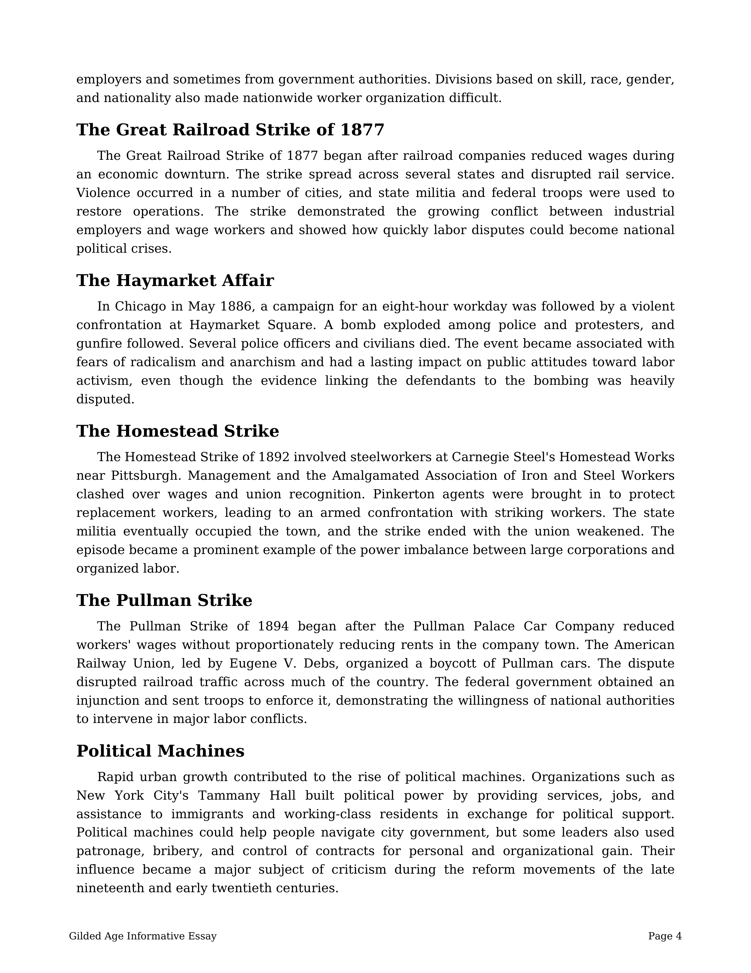 Gilded Age Informative Essay — page 4