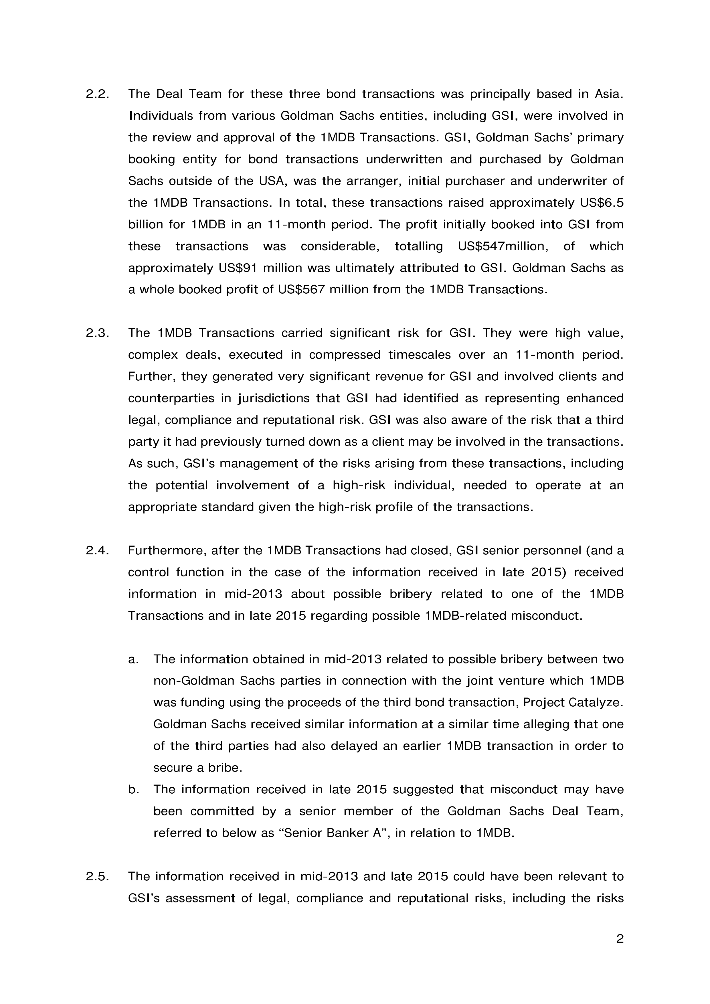 Goldman Sachs FCA Final Notice — page 2
