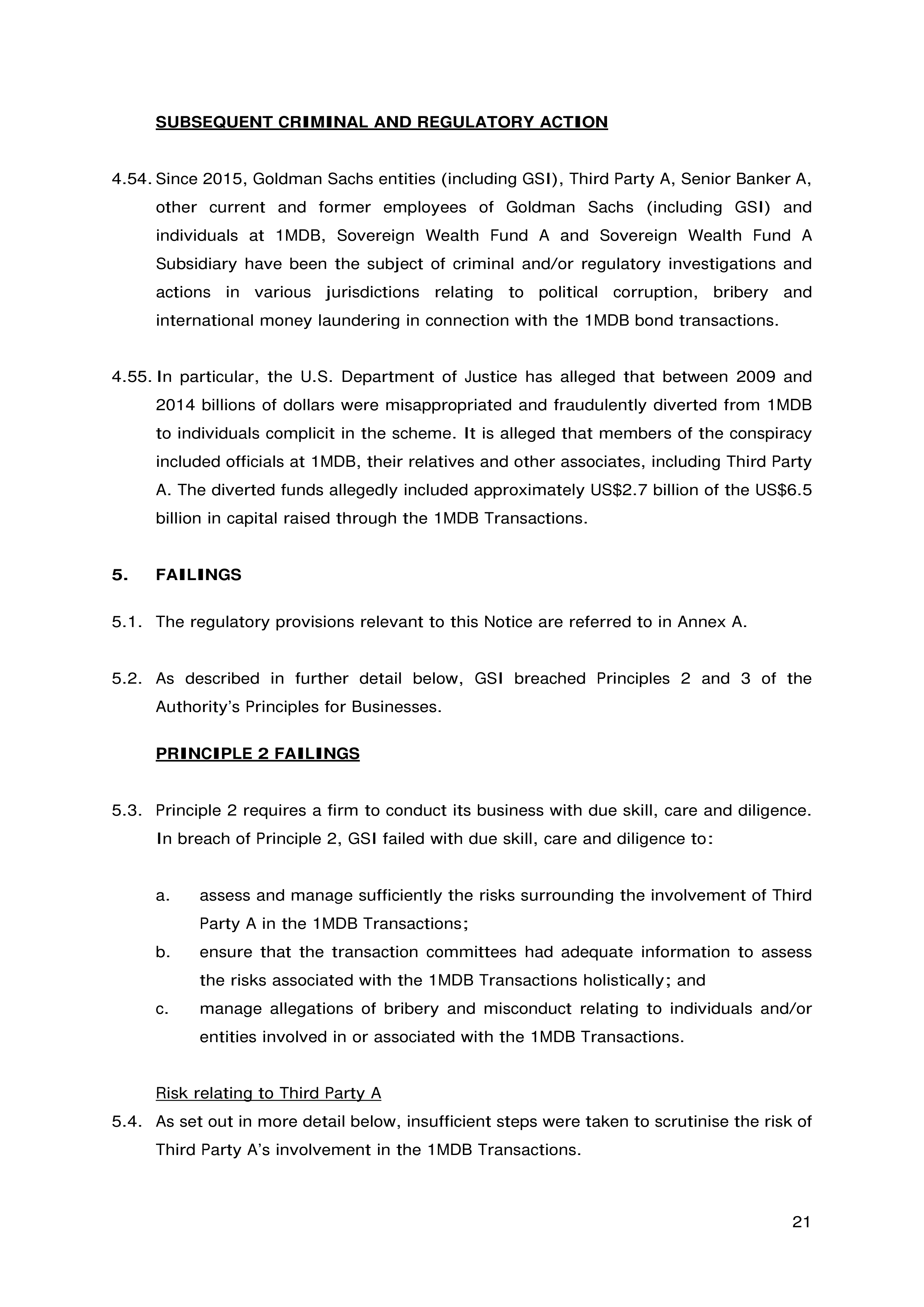 Goldman Sachs FCA Final Notice — page 21