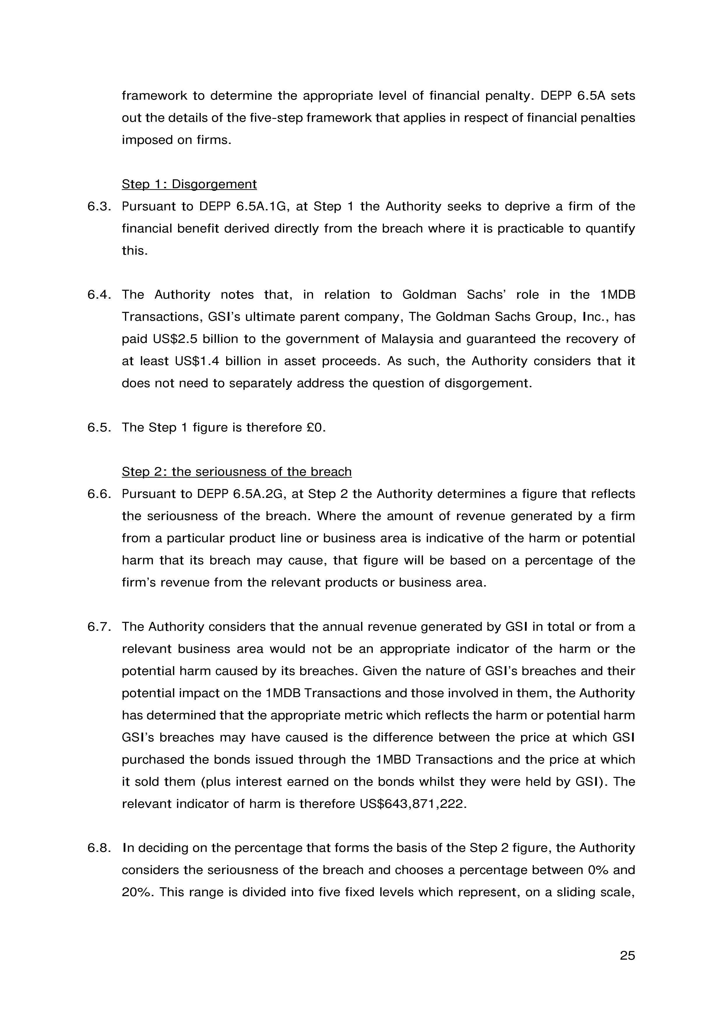 Goldman Sachs FCA Final Notice — page 25