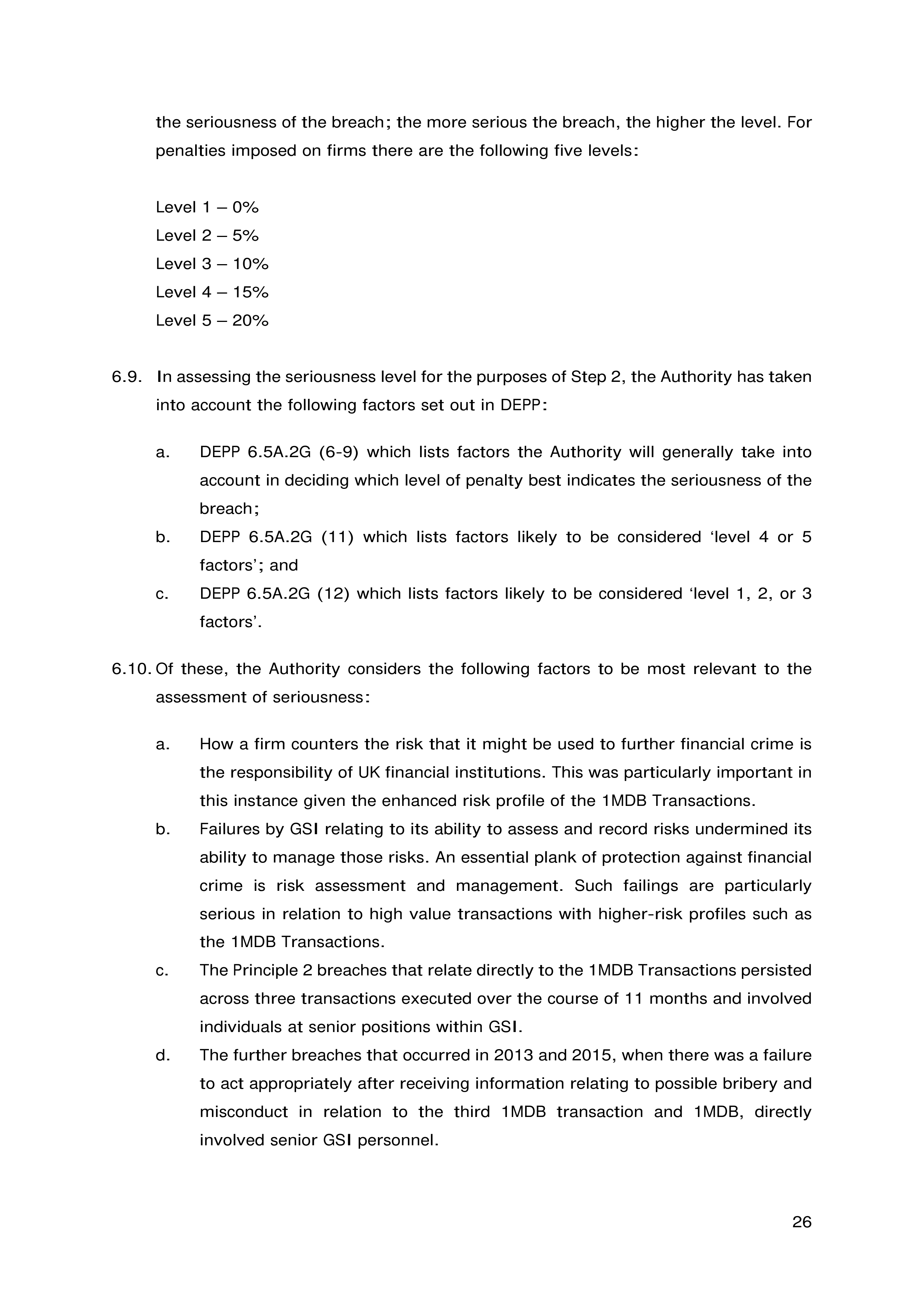 Goldman Sachs FCA Final Notice — page 26