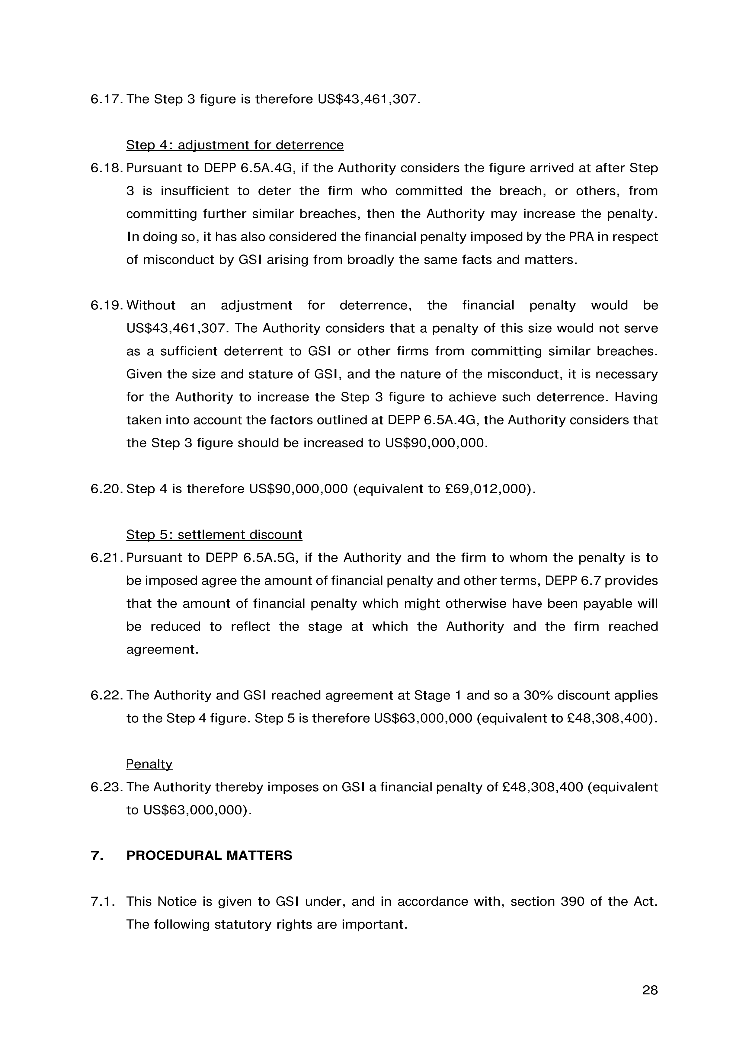 Goldman Sachs FCA Final Notice — page 28