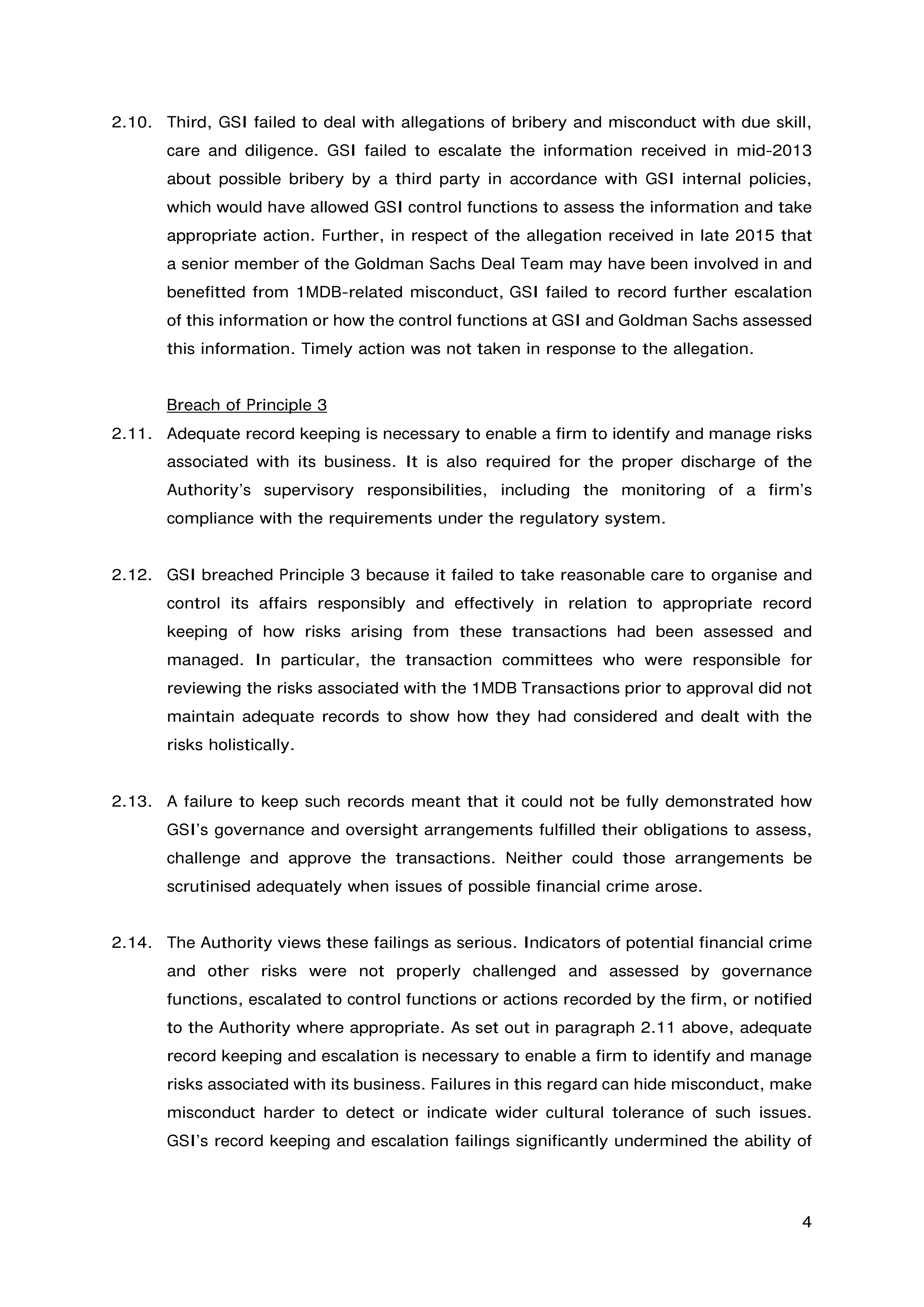 Goldman Sachs FCA Final Notice — page 4