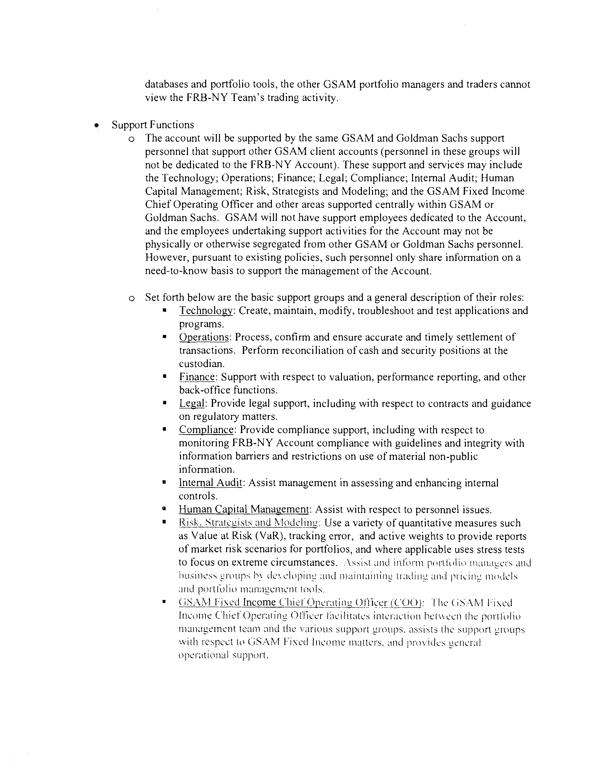 Goldman Sachs Investment Management Agreement — page 34
