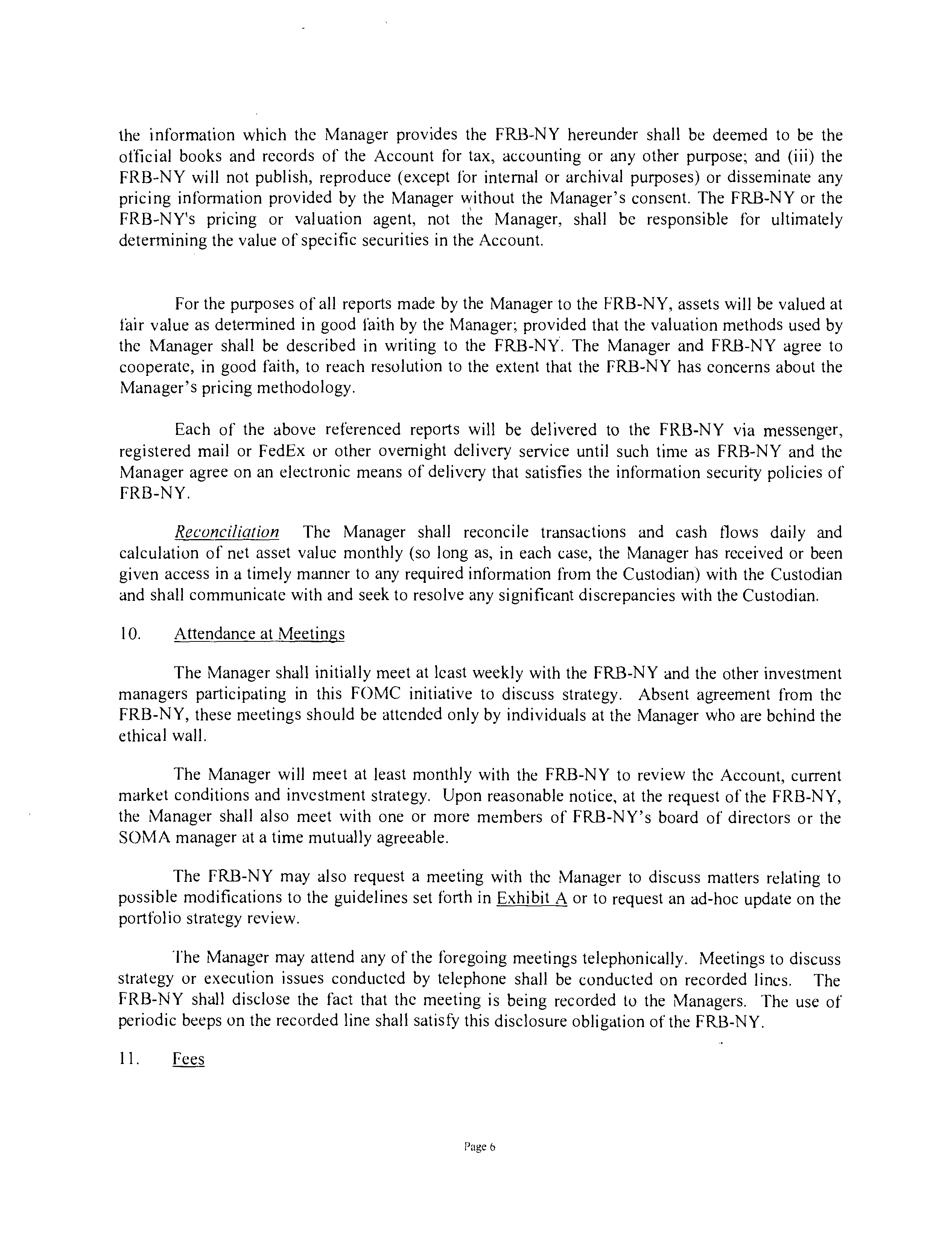 Goldman Sachs Investment Management Agreement — page 6