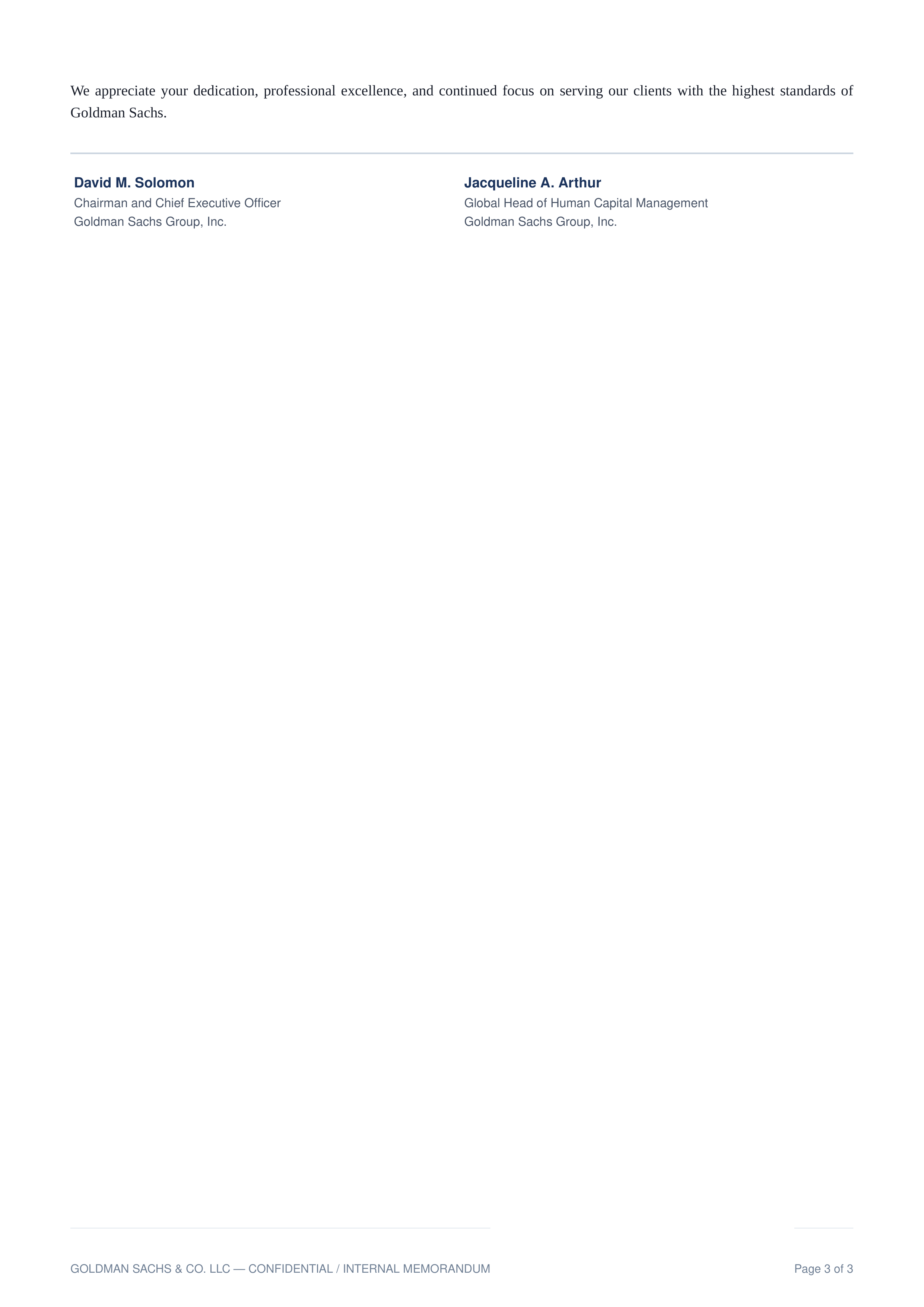 Goldman Sachs Office Attendance Memo — page 3