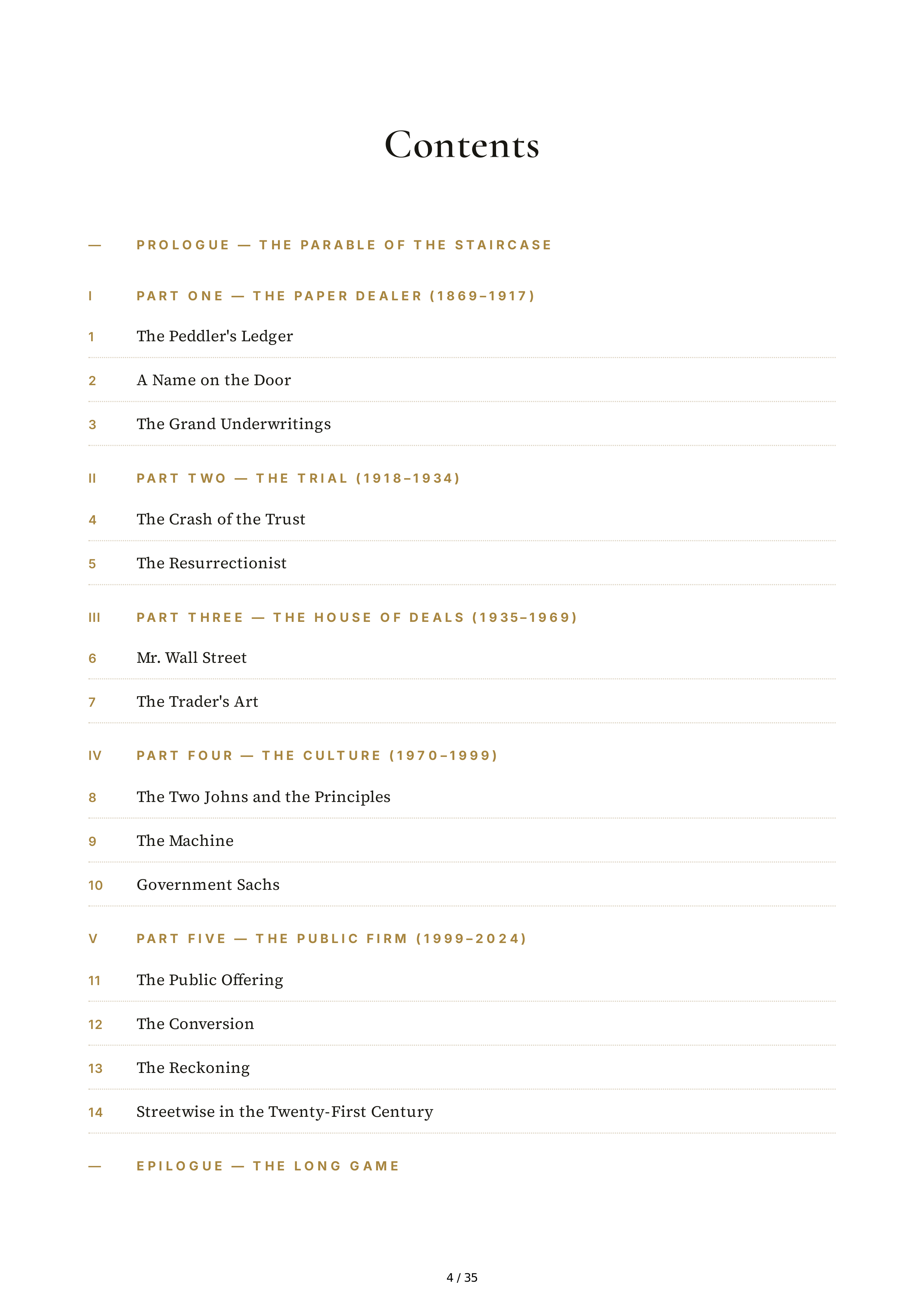 Goldman Sachs Streetwise Getting to and Through Goldman Sachs Biography — page 4