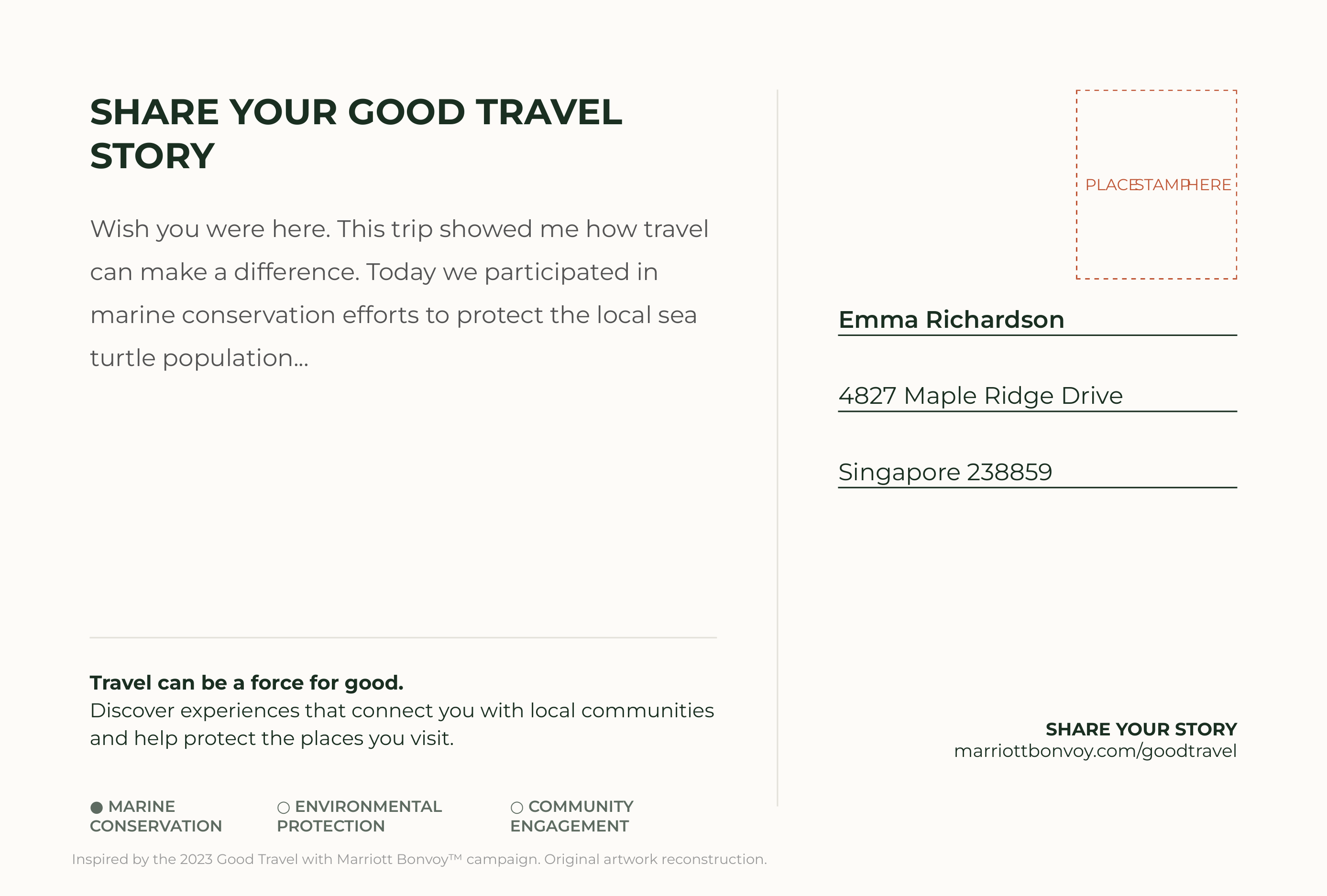 Good Travel with Marriott Bonvoy Purpose-Led Postcard — page 2