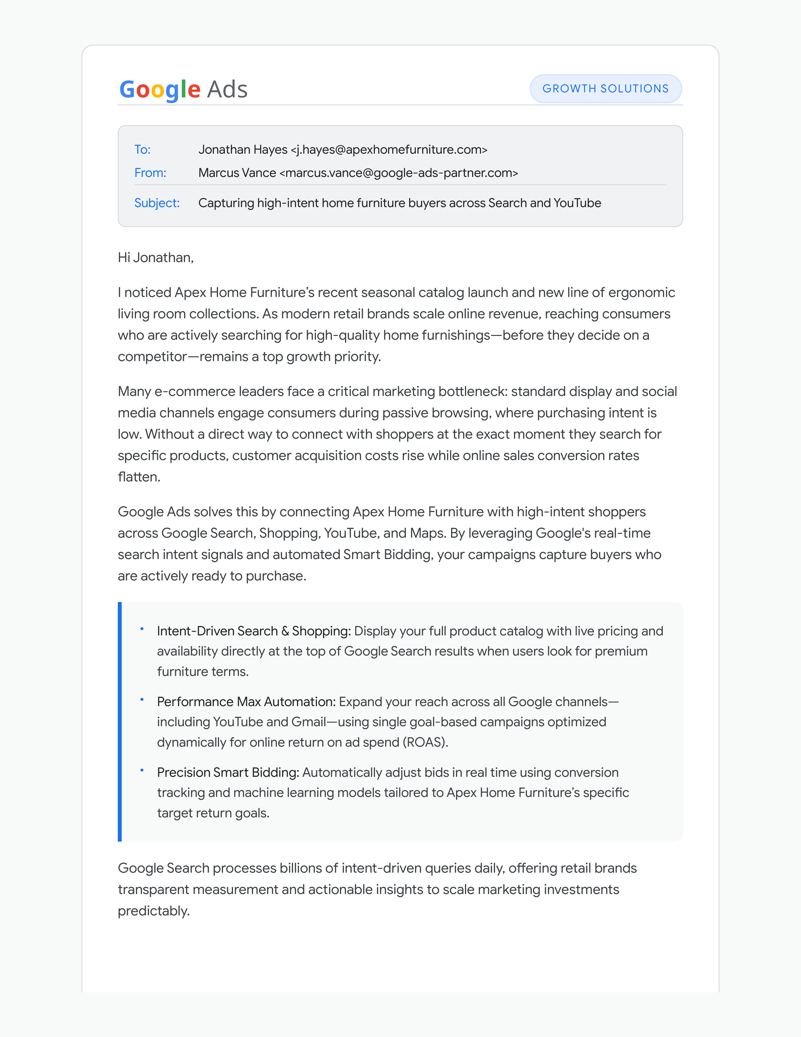 Google Ads Sales Email — page 1