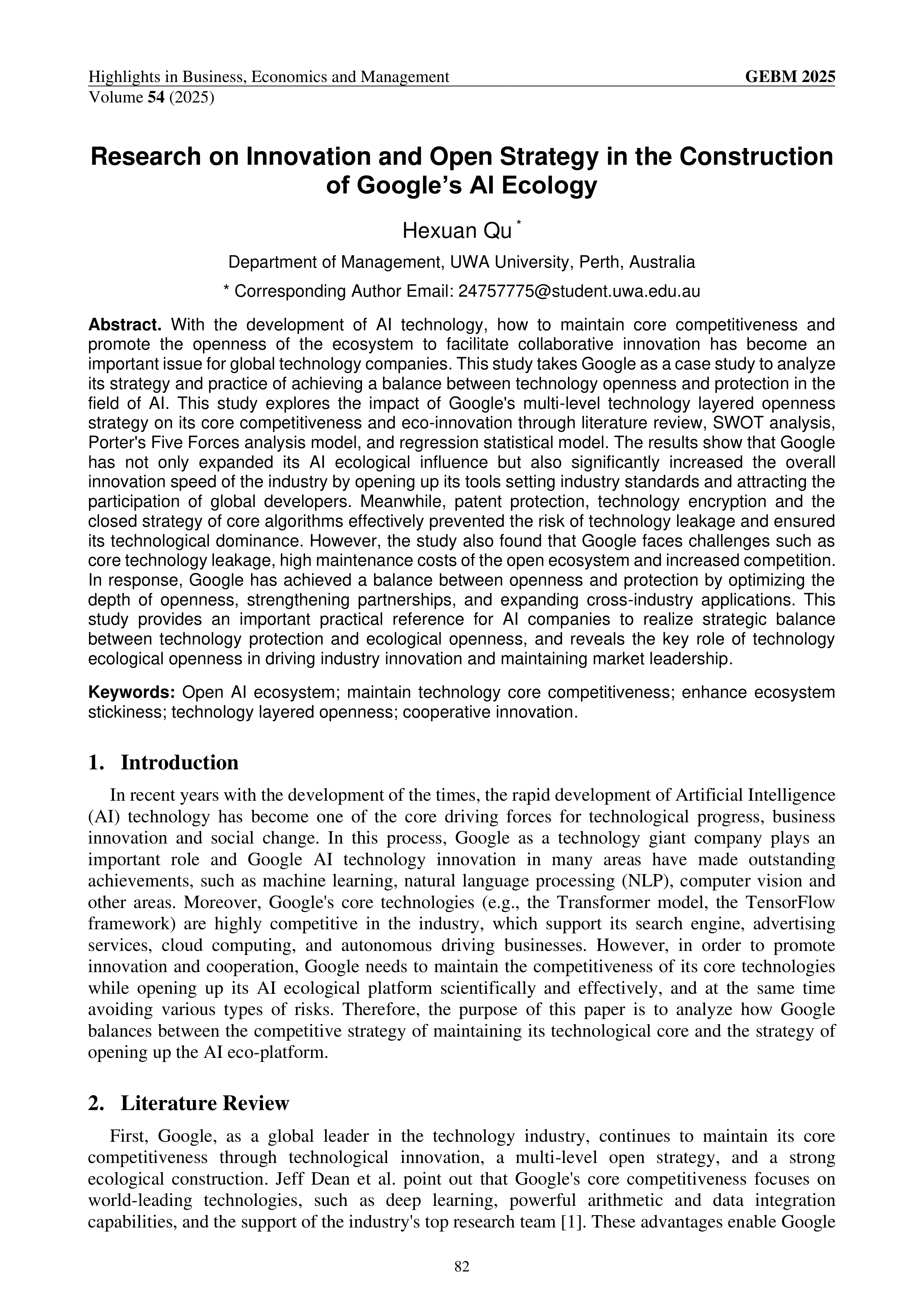Google Case Study — page 1